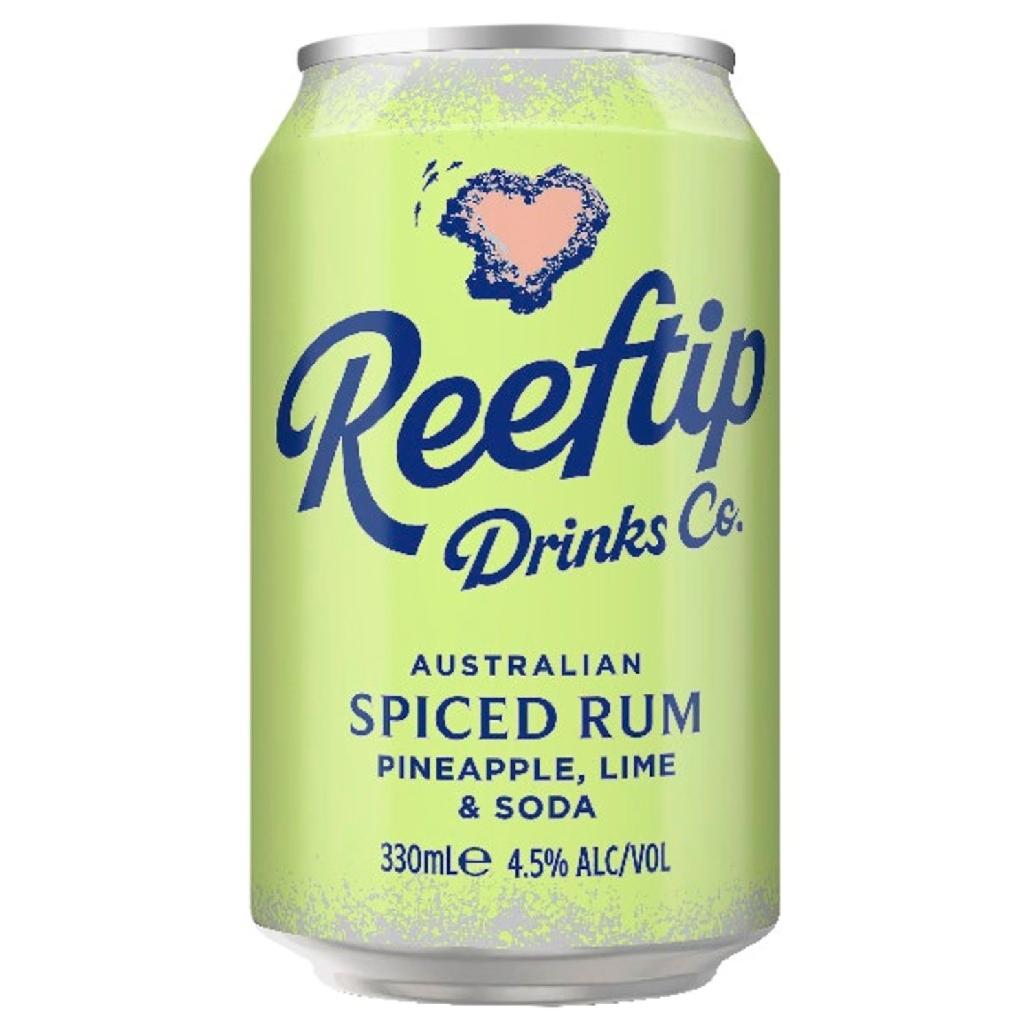 Reeftip Spiced Rum with Pineapple Lime & Soda Can 330mL