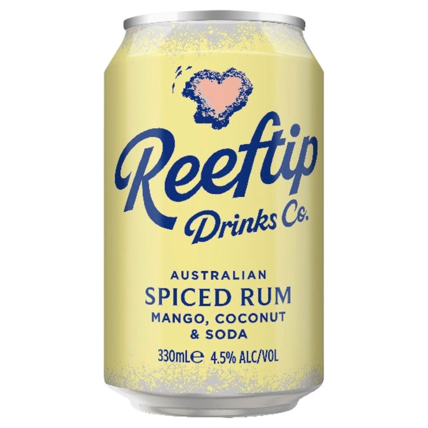 Reeftip Spiced Rum with Mango Coconut & Soda Can 330mL
