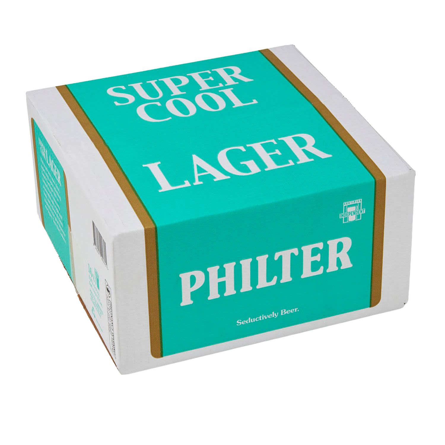 Philter Super Cool Lager Can 375mL 16 Pack