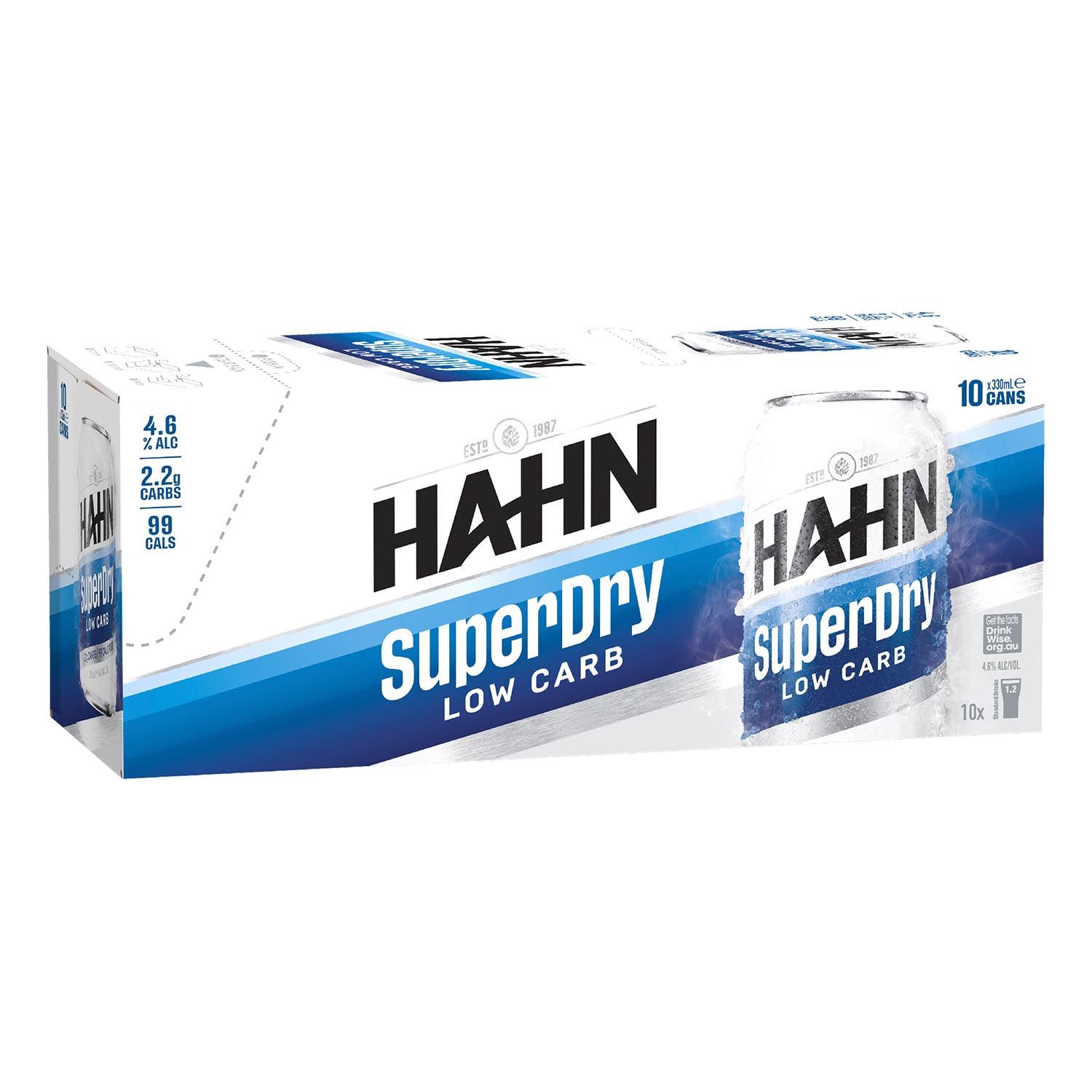 Hahn SuperDry Can 330mL 10 Pack