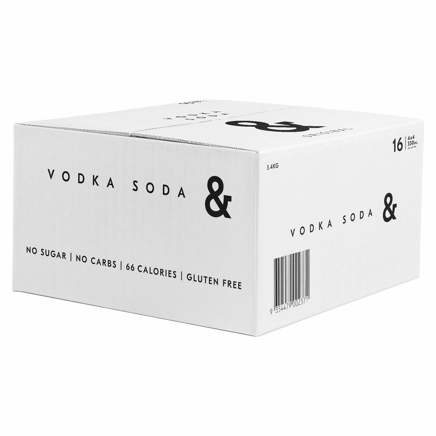Ampersand Vodka & Soda Can 330mL 16 Pack