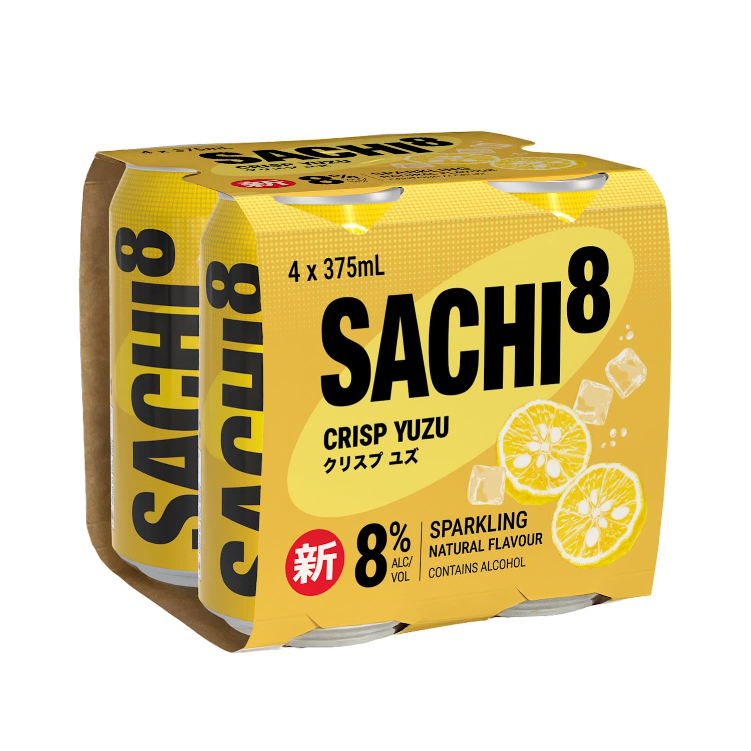 Sachi8 Crisp Yuzu Can 375mL 4 Pack