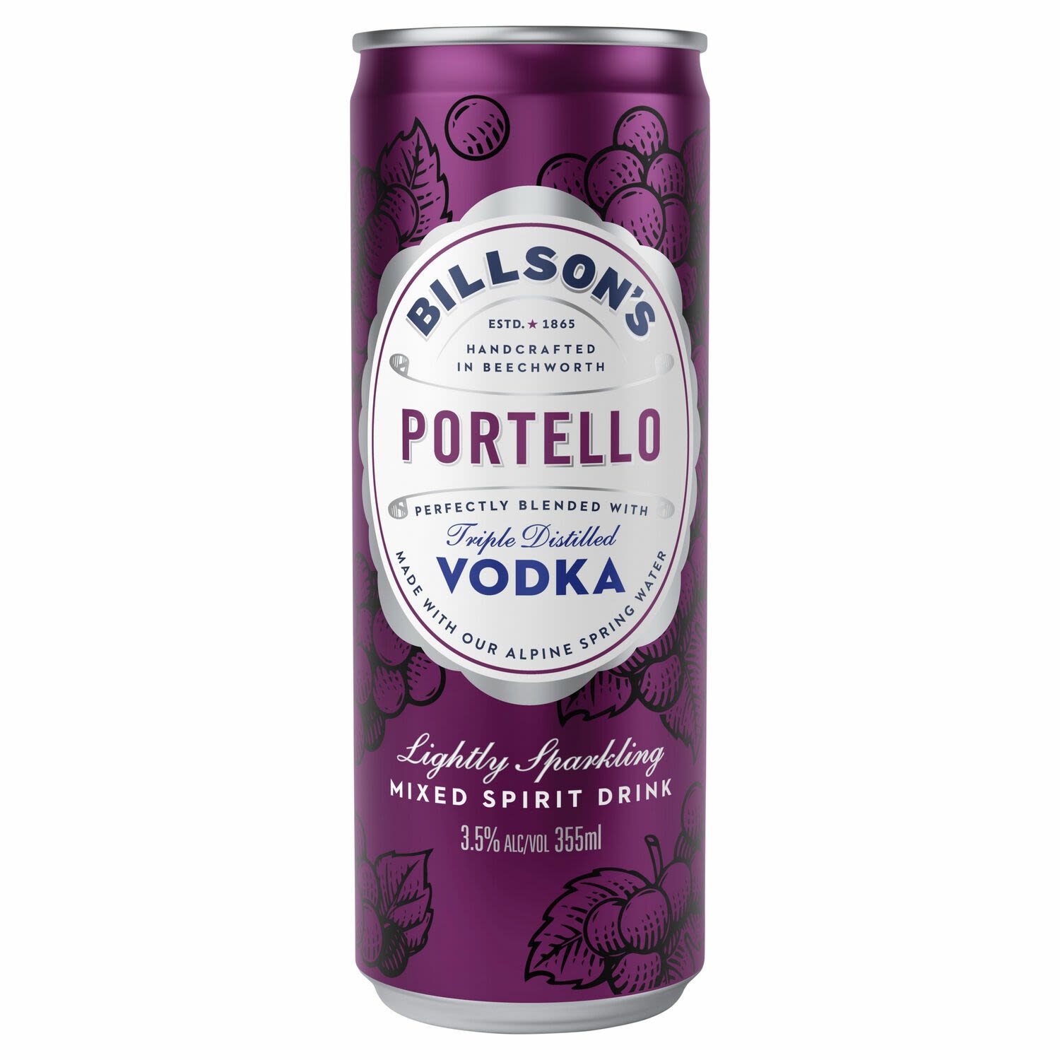 Billson's Vodka with Portello Can 355mL