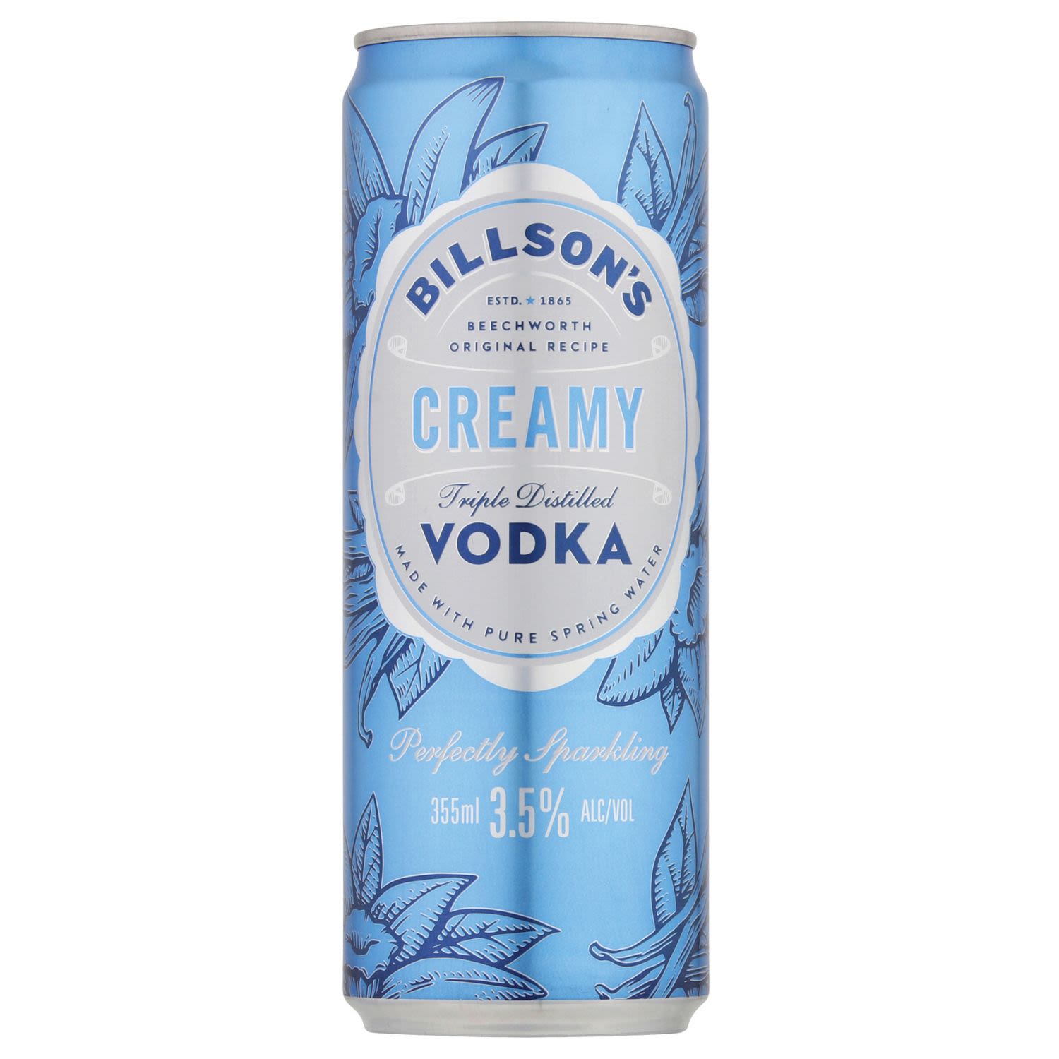 Billson's Vodka Creamy Soda Can 355mL 4 Pack