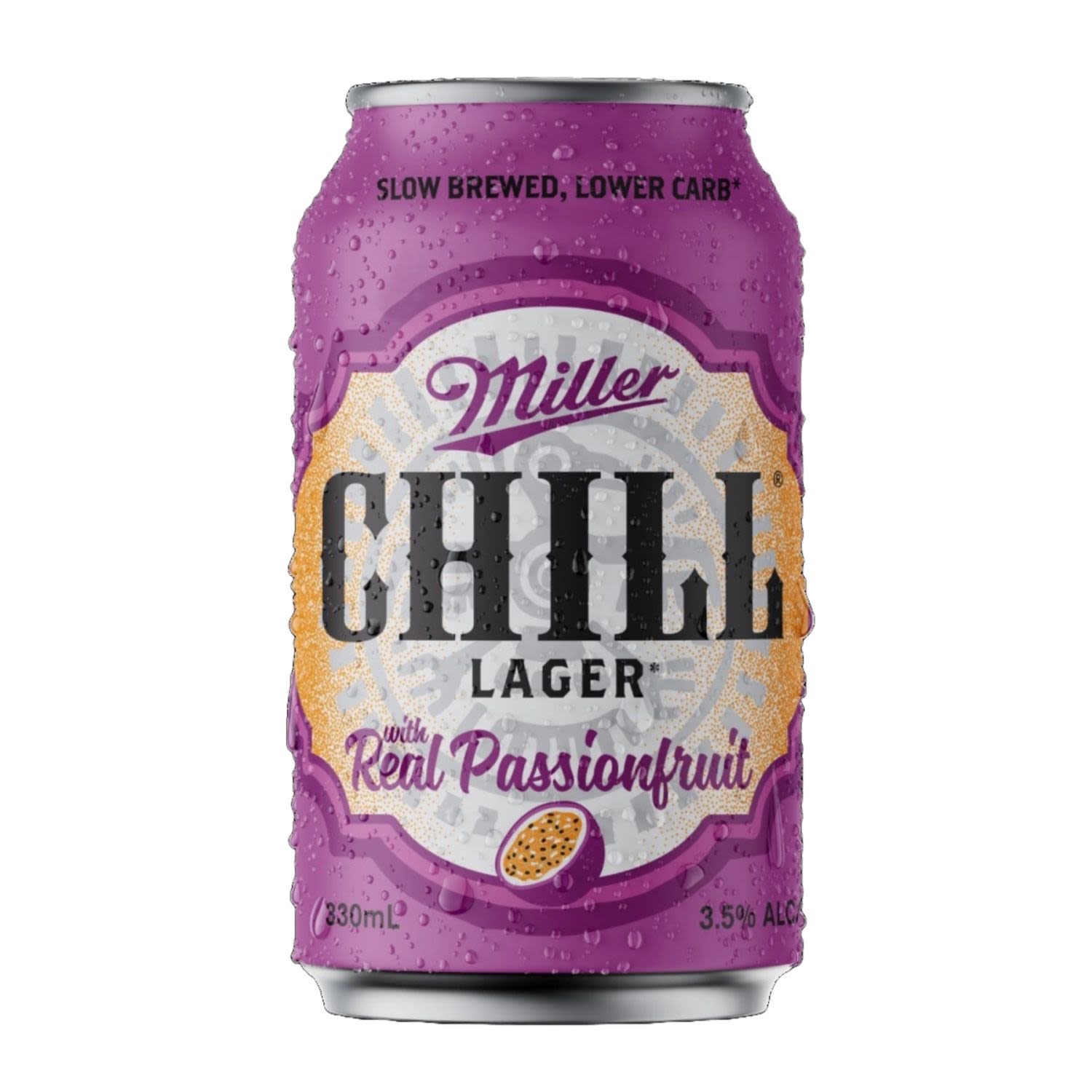 Miller Chill Passionfruit Can 330mL 6 Pack