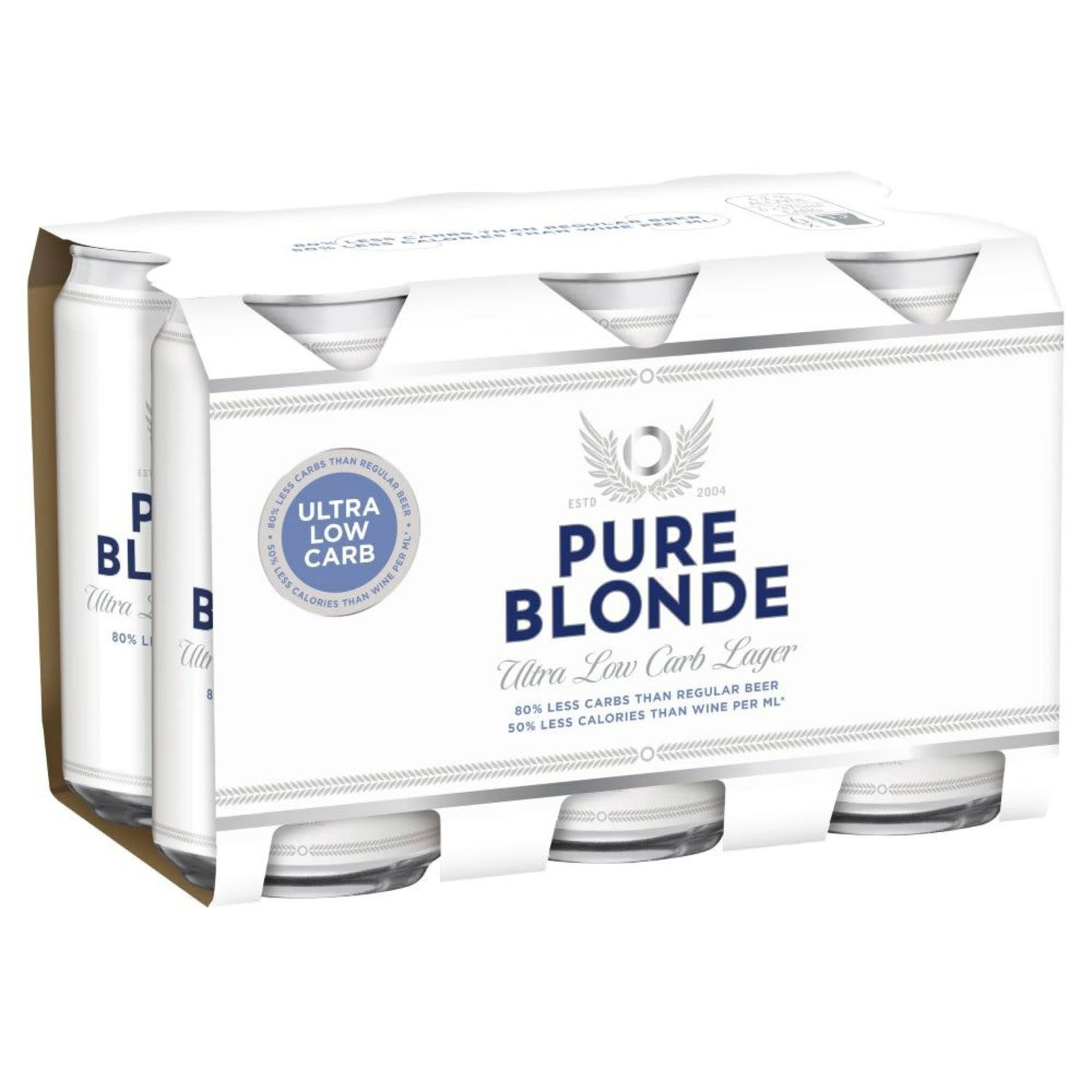 Pure Blonde Ultra Low Carb Lager Can 375mL 6 Pack