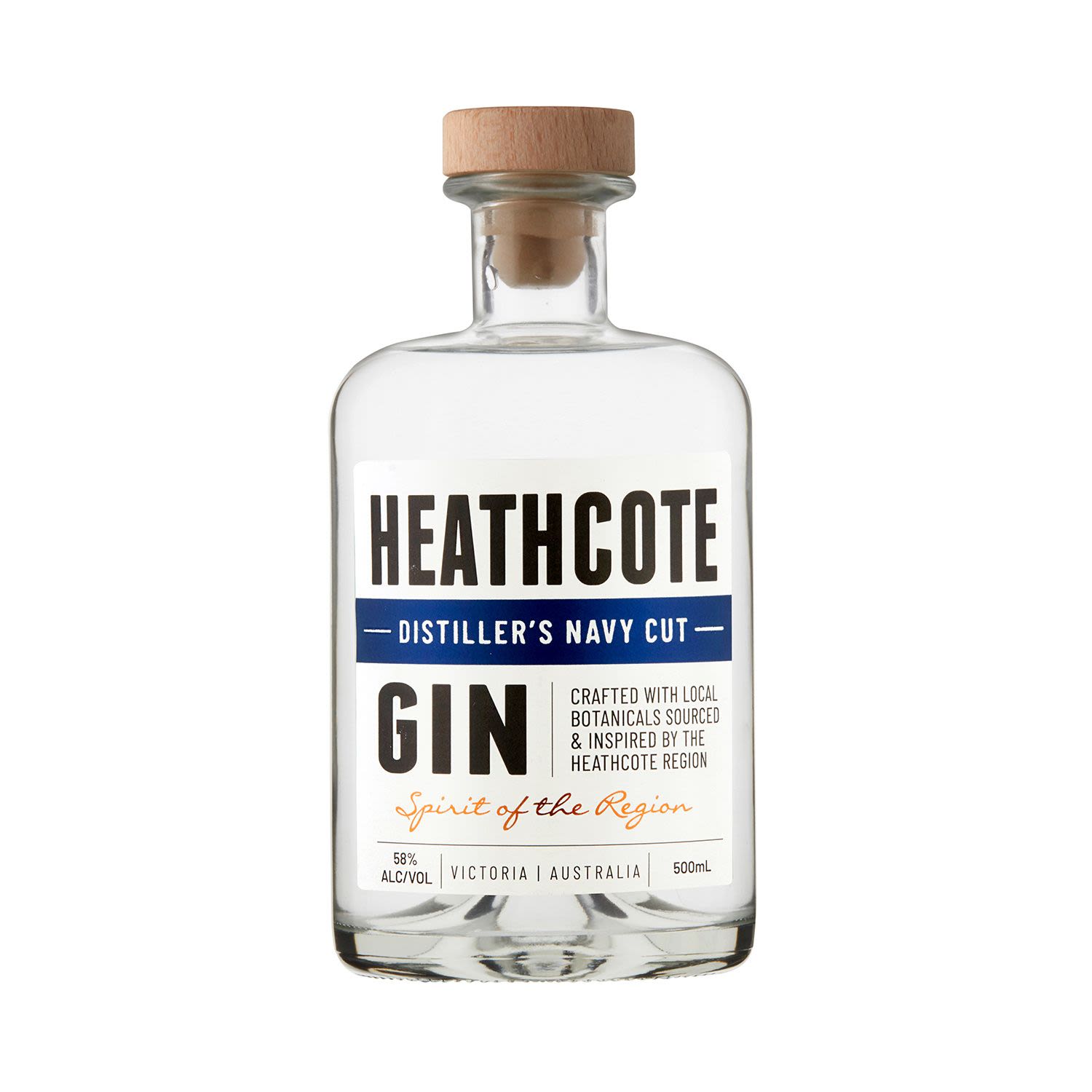 Heathcote Distillers Navy Cut Gin 500mL Bottle