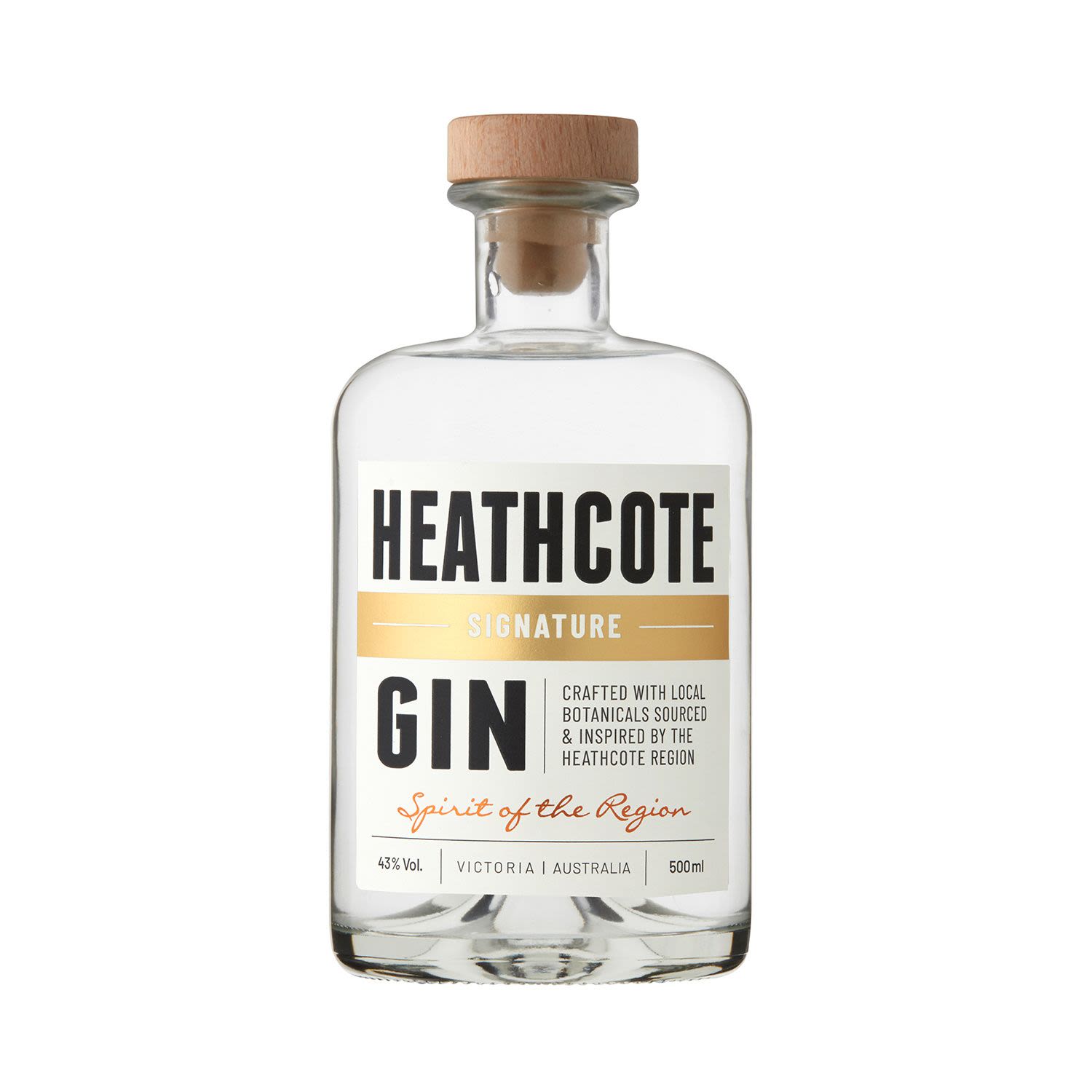 Heathcote Signature Gin 500mL Bottle