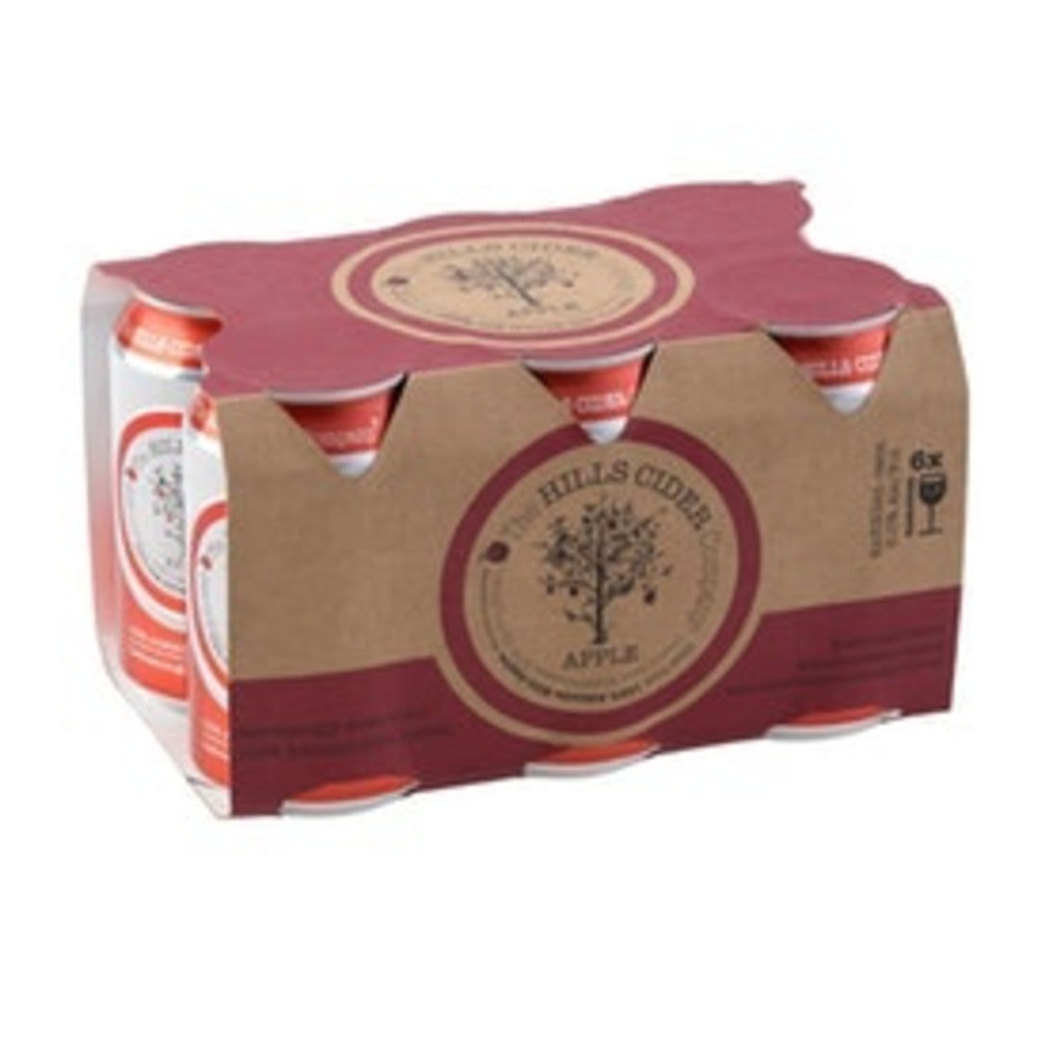 The Hills Cider Company Apple Can 330mL 6 Pack