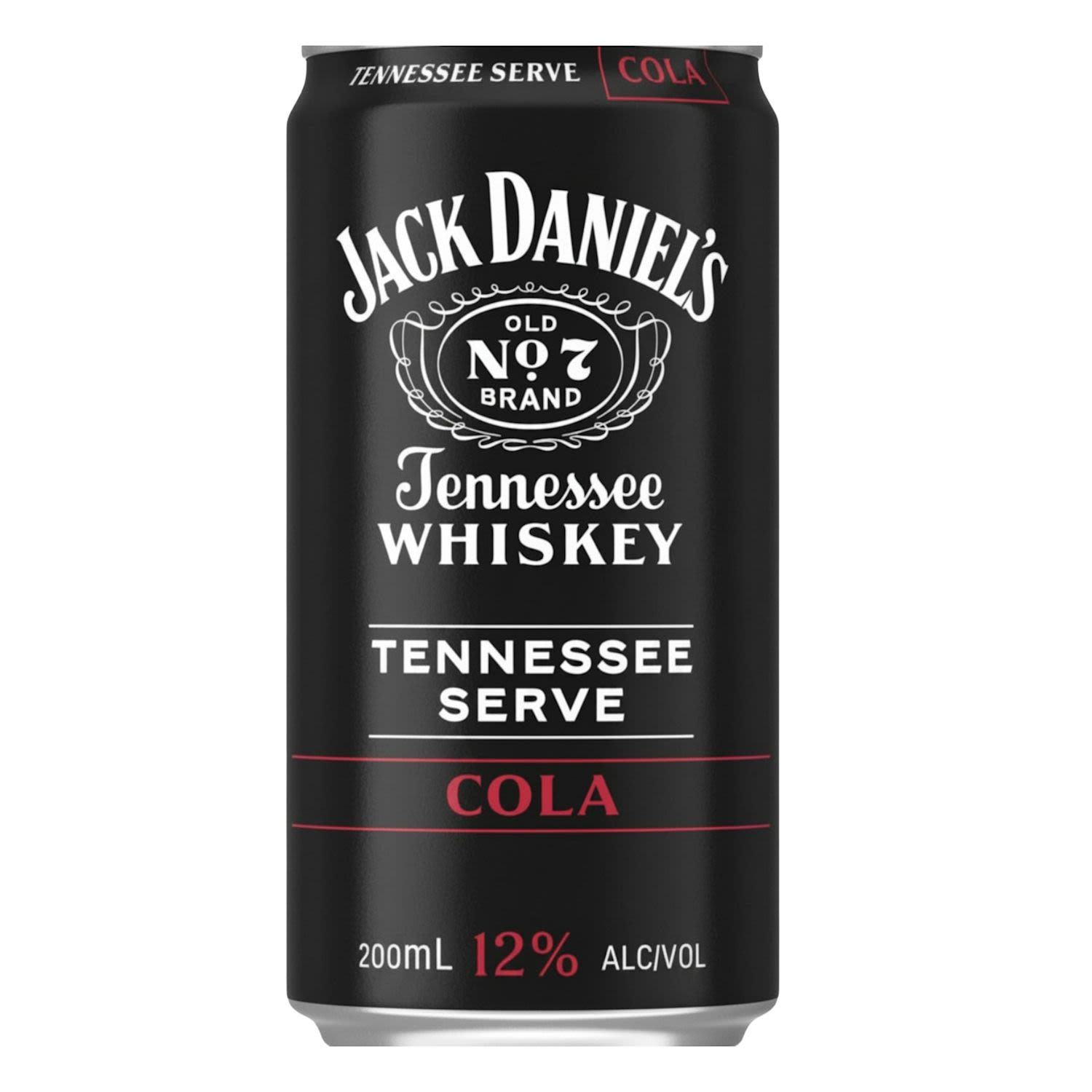 Jack Daniels & Cola Tennessee Serve 12% Can 200mL