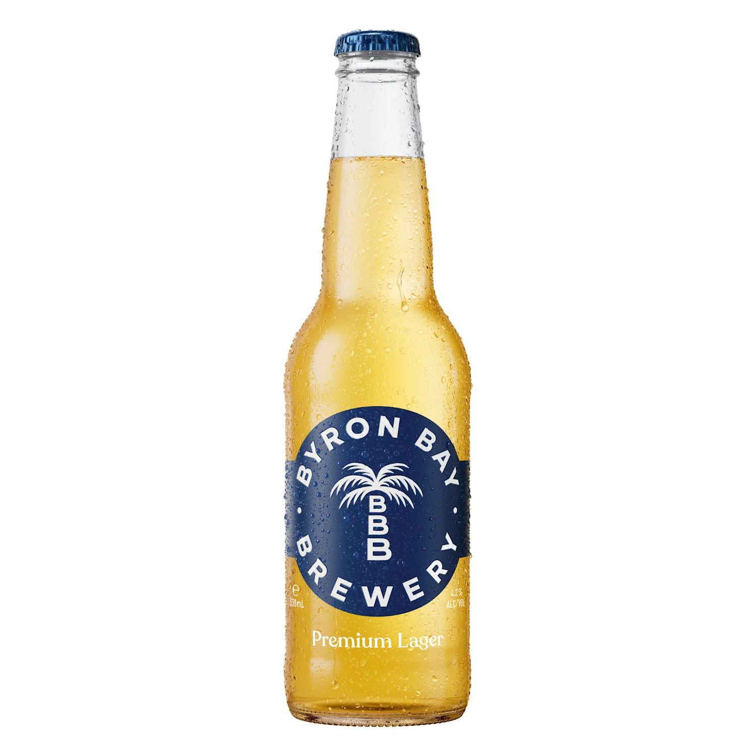 Byron Bay Premium Lager Bottle 330mL