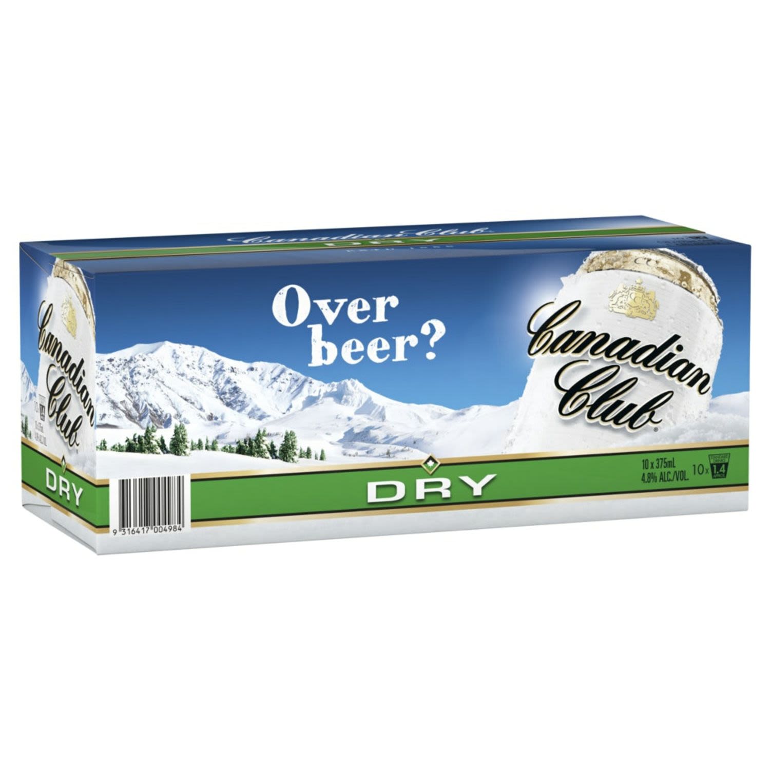 Canadian Club & Dry Can 375mL 10 Pack