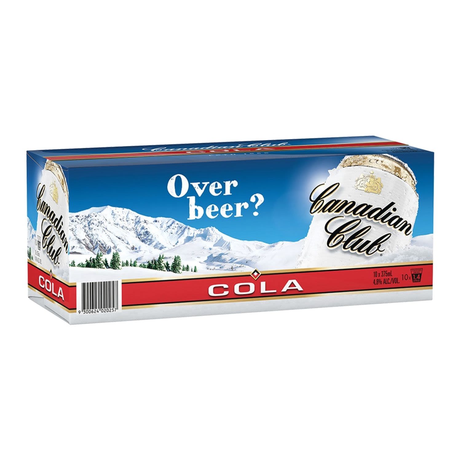 Canadian Club & Cola 4.8% Can 375mL 10 Pack