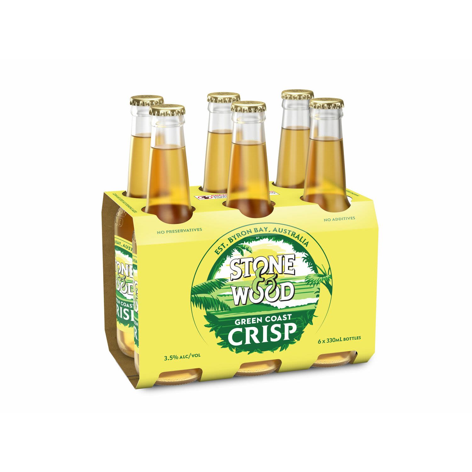 Stone & Wood Green Coast Crisp Mid Bottle 330mL 6 Pack