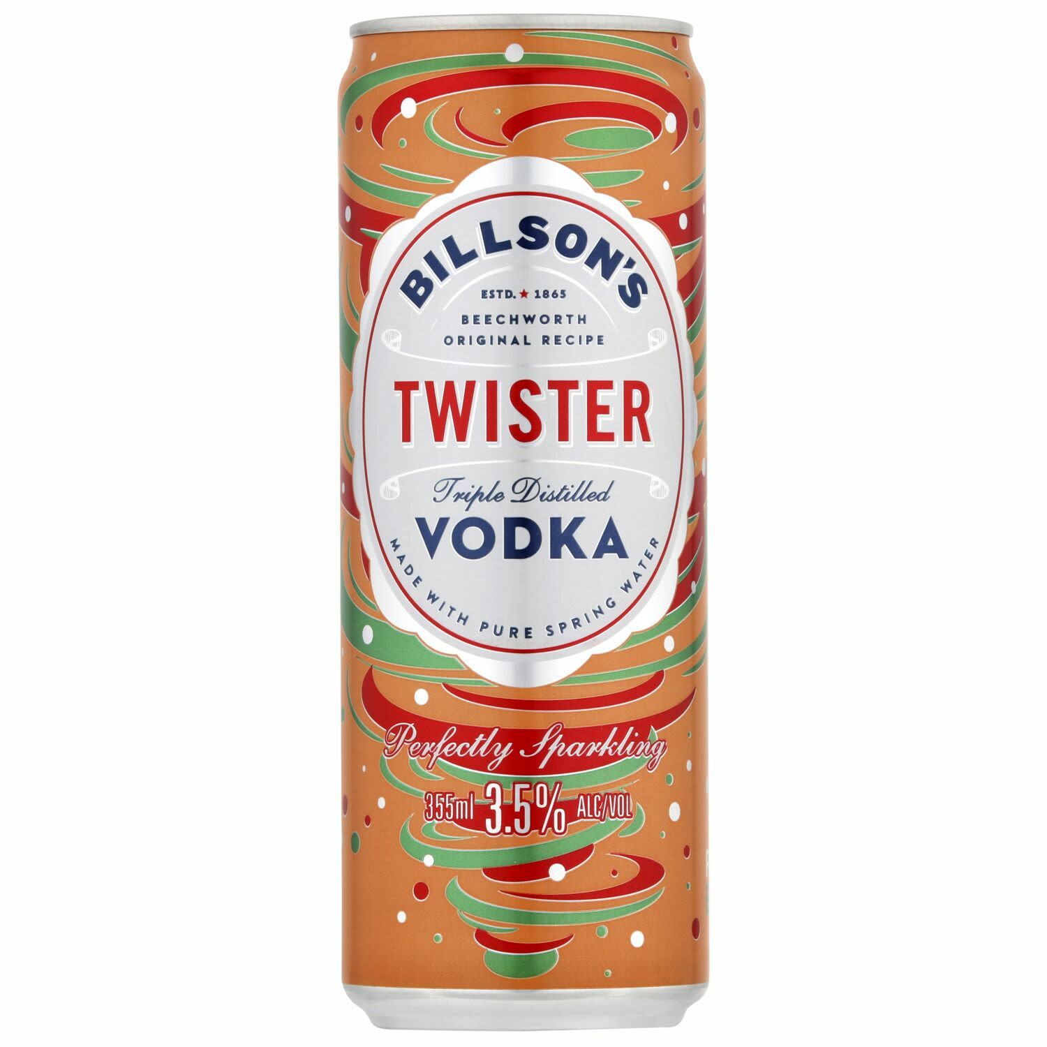 Billson's Vodka with Twister Can 355mL
