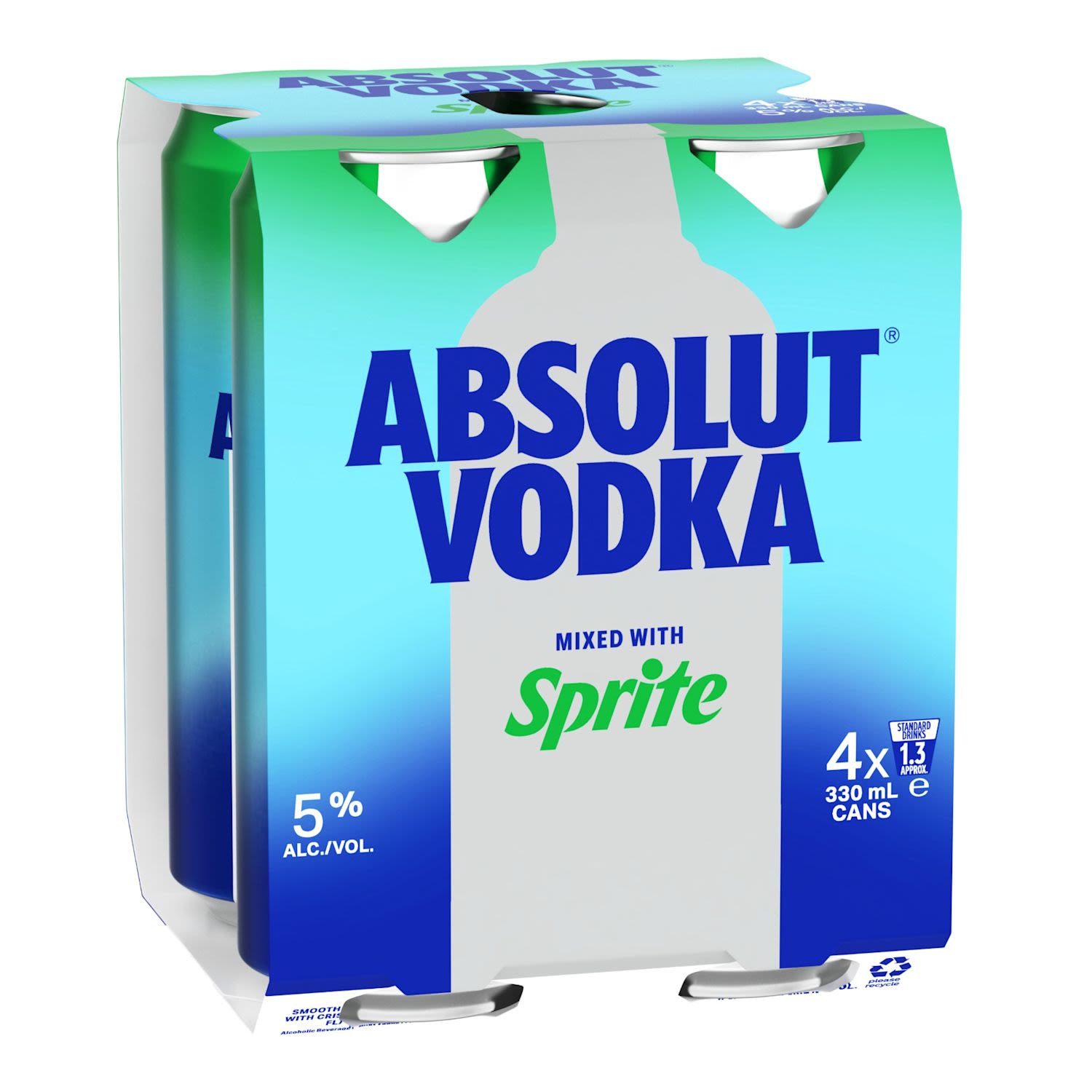 Absolut Sprite Can 330mL 4 Pack
