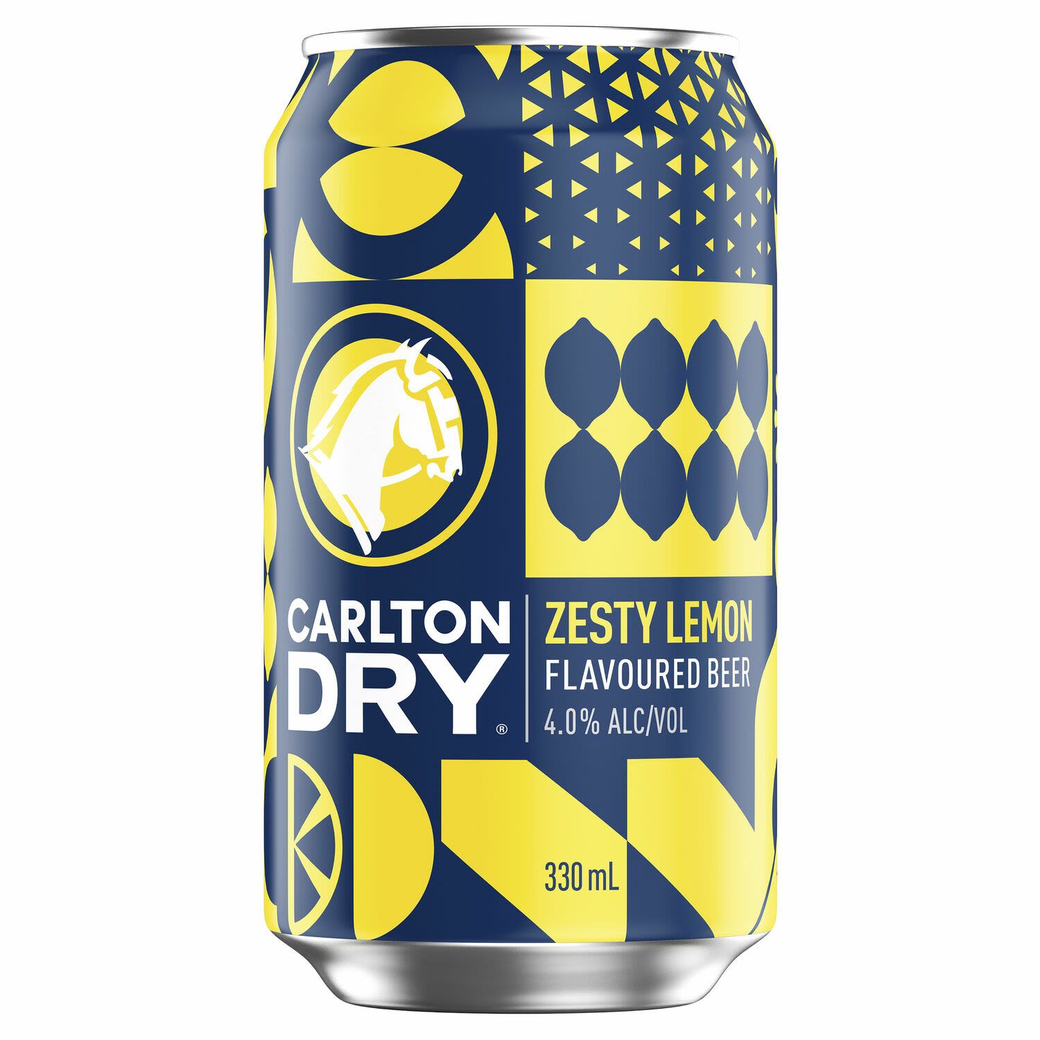 Carlton Dry Zesty Lemon Flavoured Beer Can 330mL