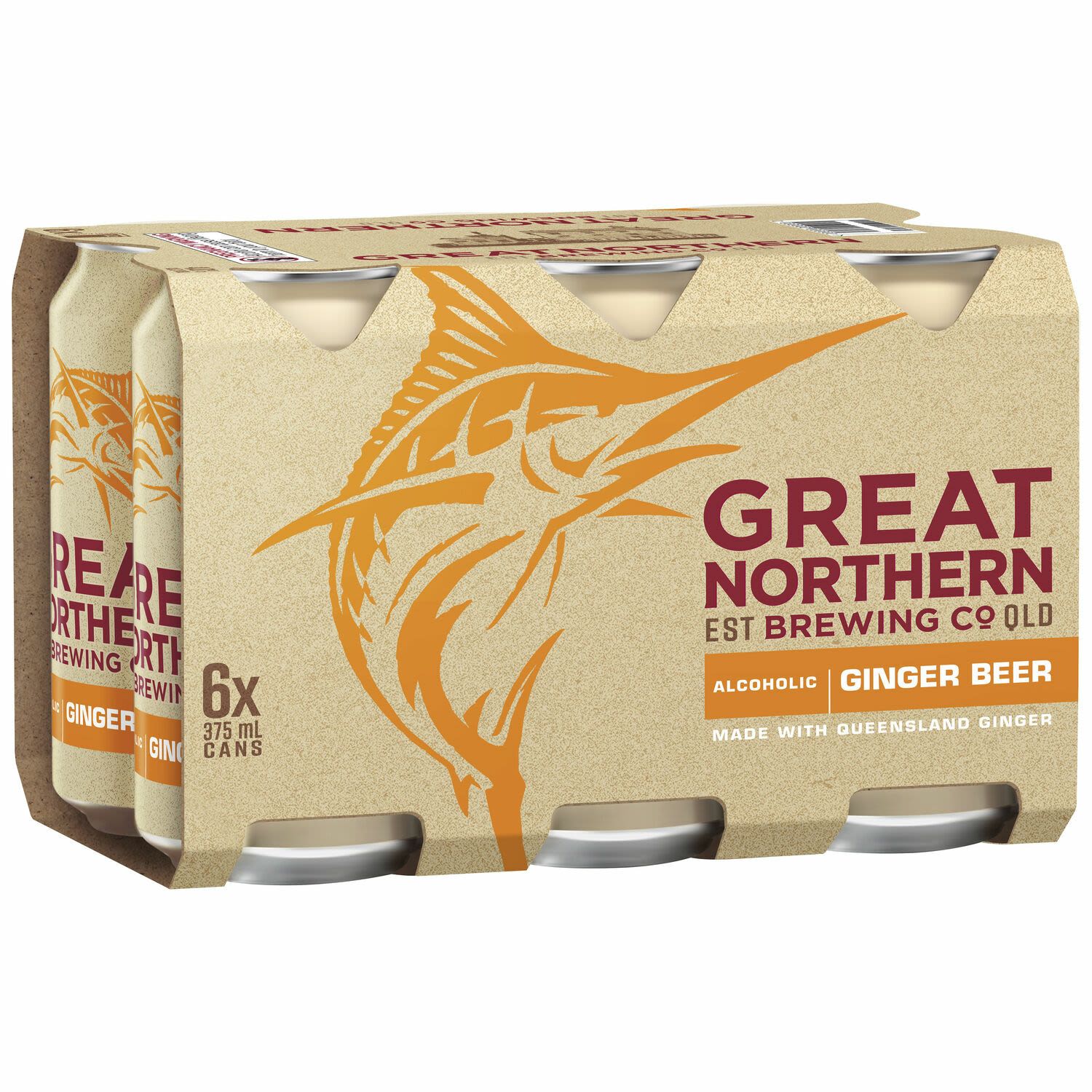 Great Northern Ginger Beer Can 375mL 6 Pack