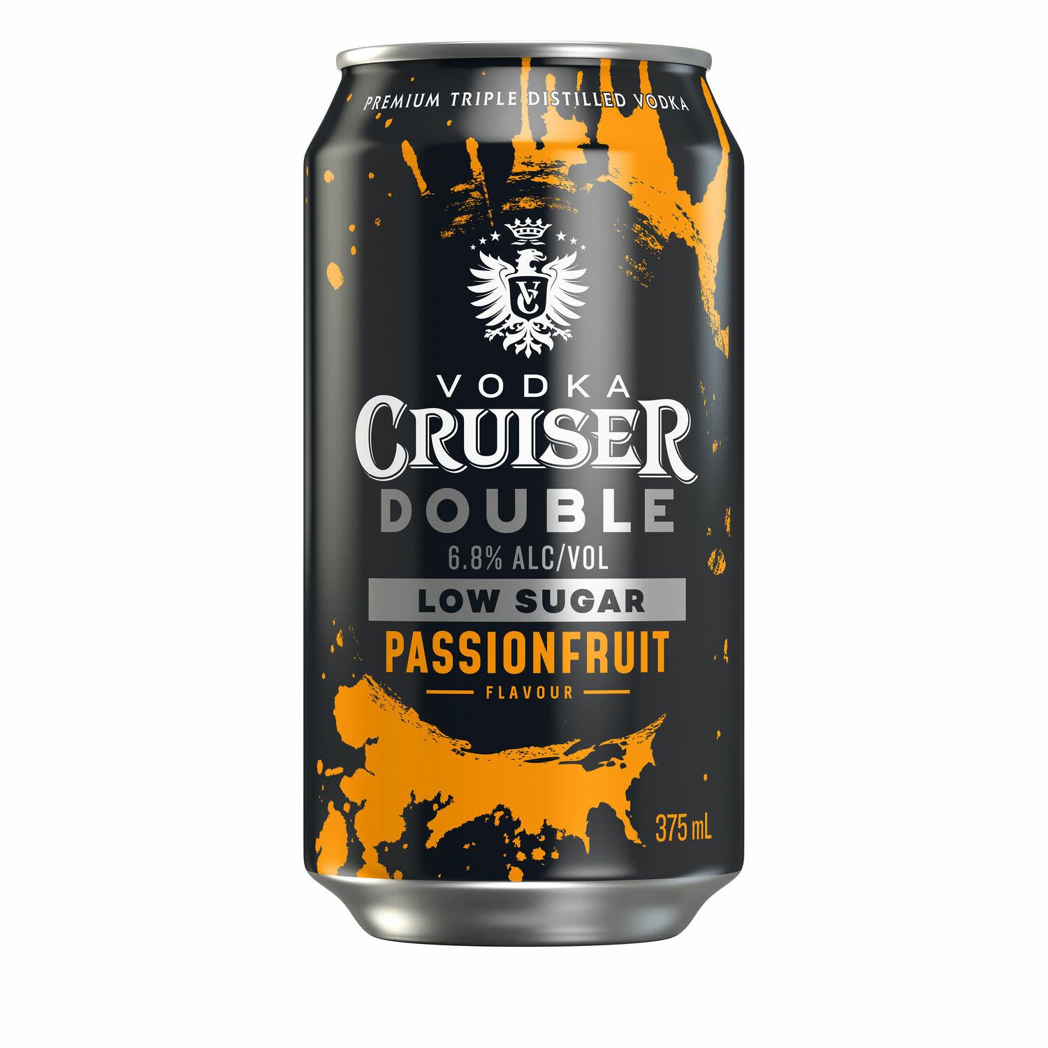 Vodka Cruiser Double Low Sugar Passionfruit 6.8% Can 375mL