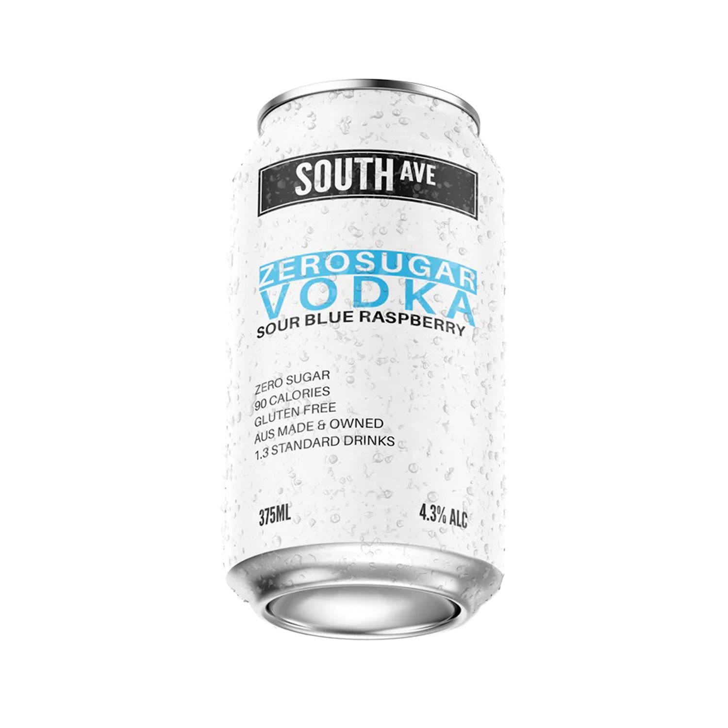 South Ave Zero Sugar Sour Blue Raspberry Vodka Can 375mL
