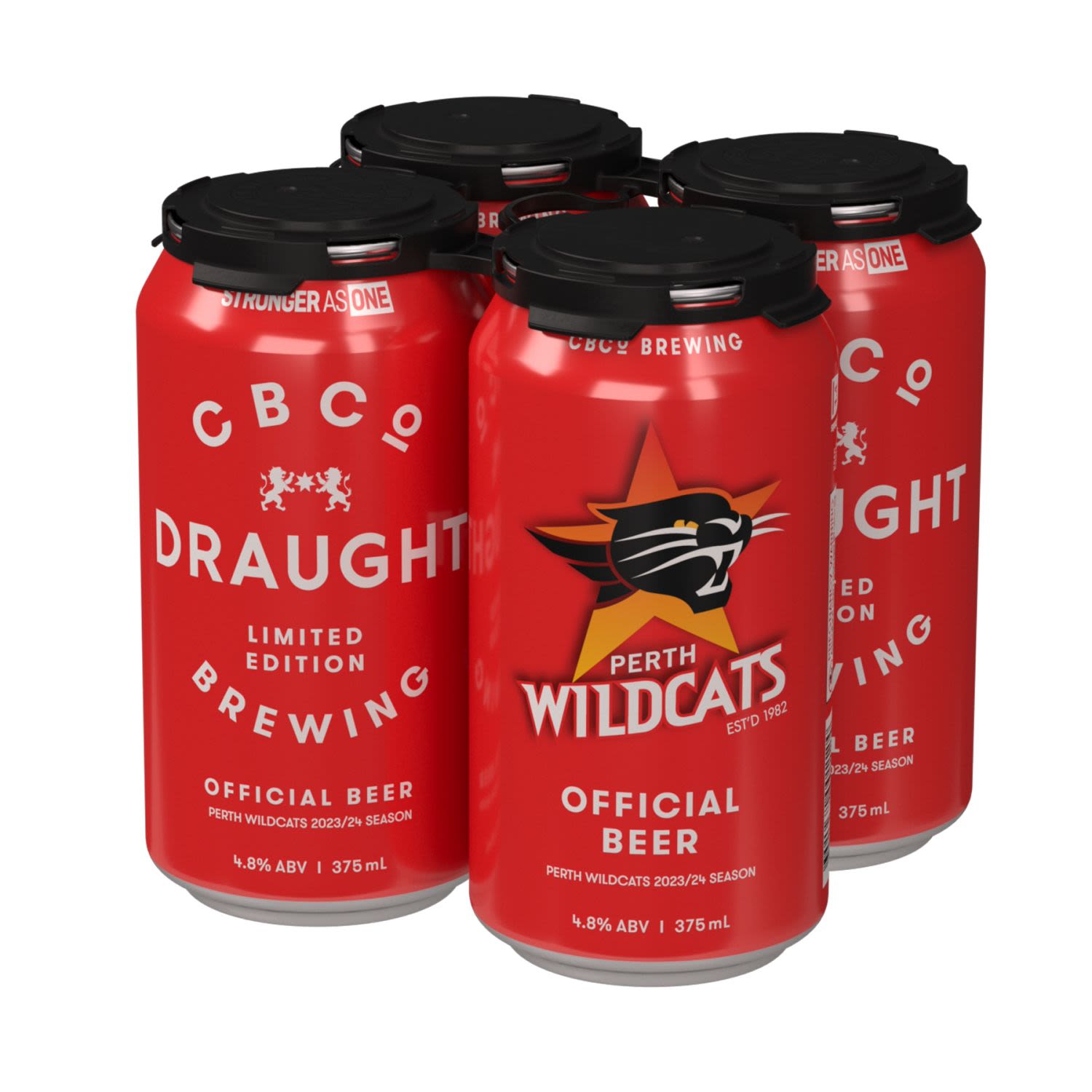 CBCo Perth Wildcats Draught Can 375mL 4 Pack