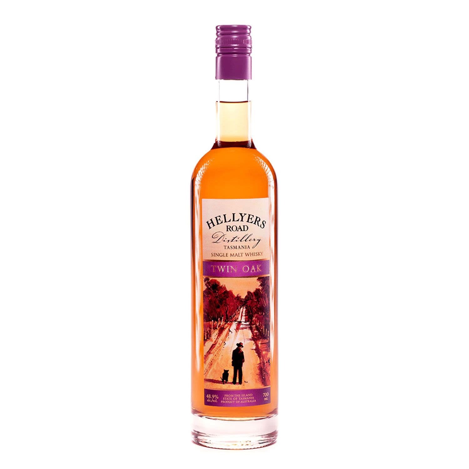 Helleyers Road Twin Oaks Tasmanian Single Malt Whisky 700mL Bottle