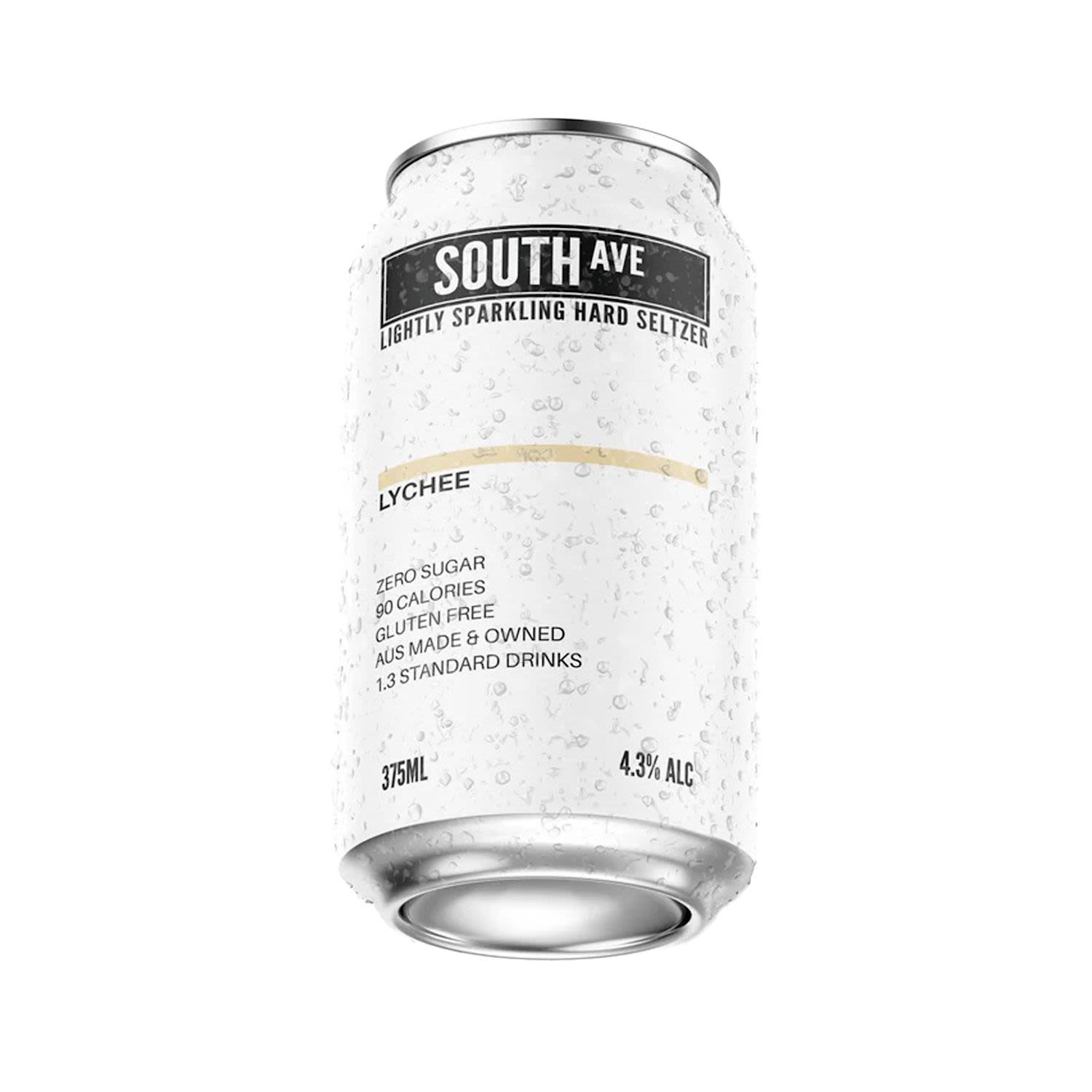 South Ave Lychee Seltzer Can 375mL