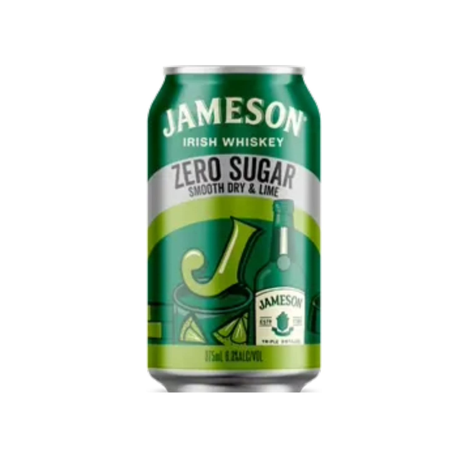 Jameson Zero Dry Lime 375mL Can 10 Pack