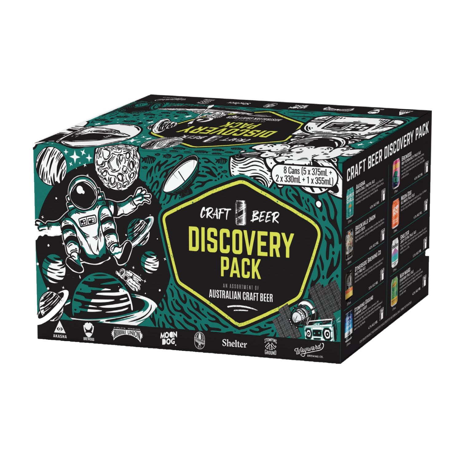 Craft Beer Discovery Pack Summer 2023 Cans 375mL 8 Pack