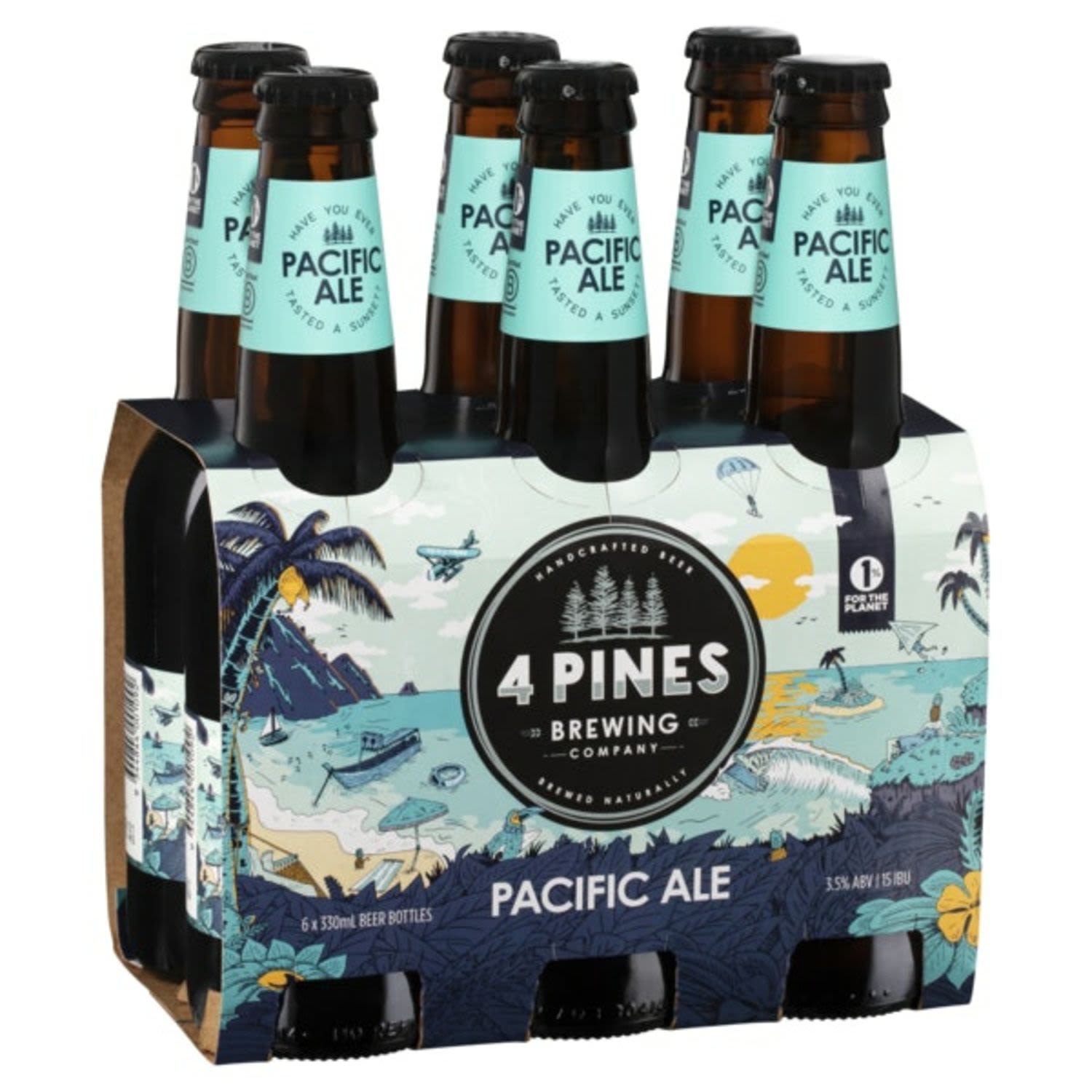 4 Pines Pacific Ale 3.5% Bottle 330mL 6 Pack