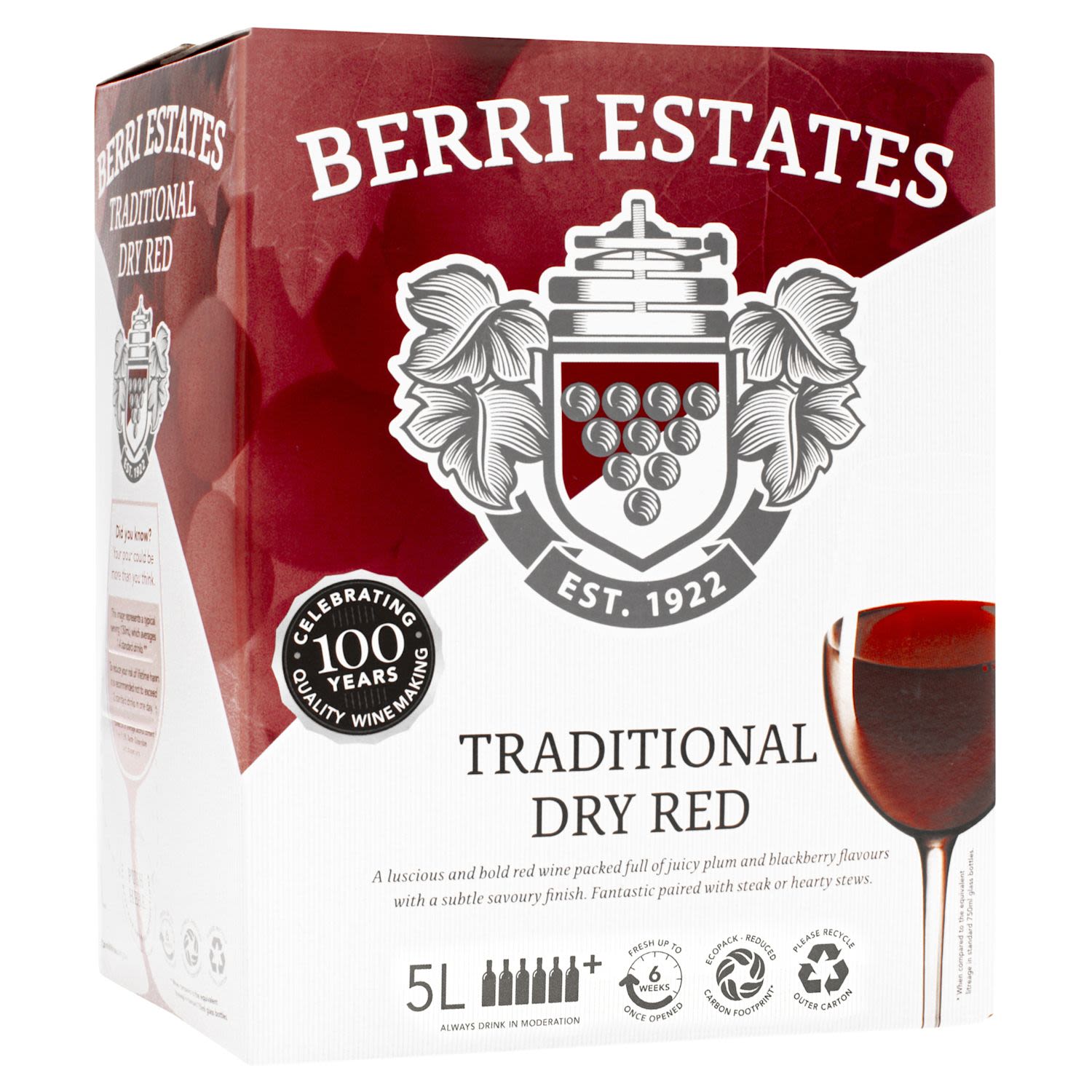 Berri Estates Traditional Dry Red 5L