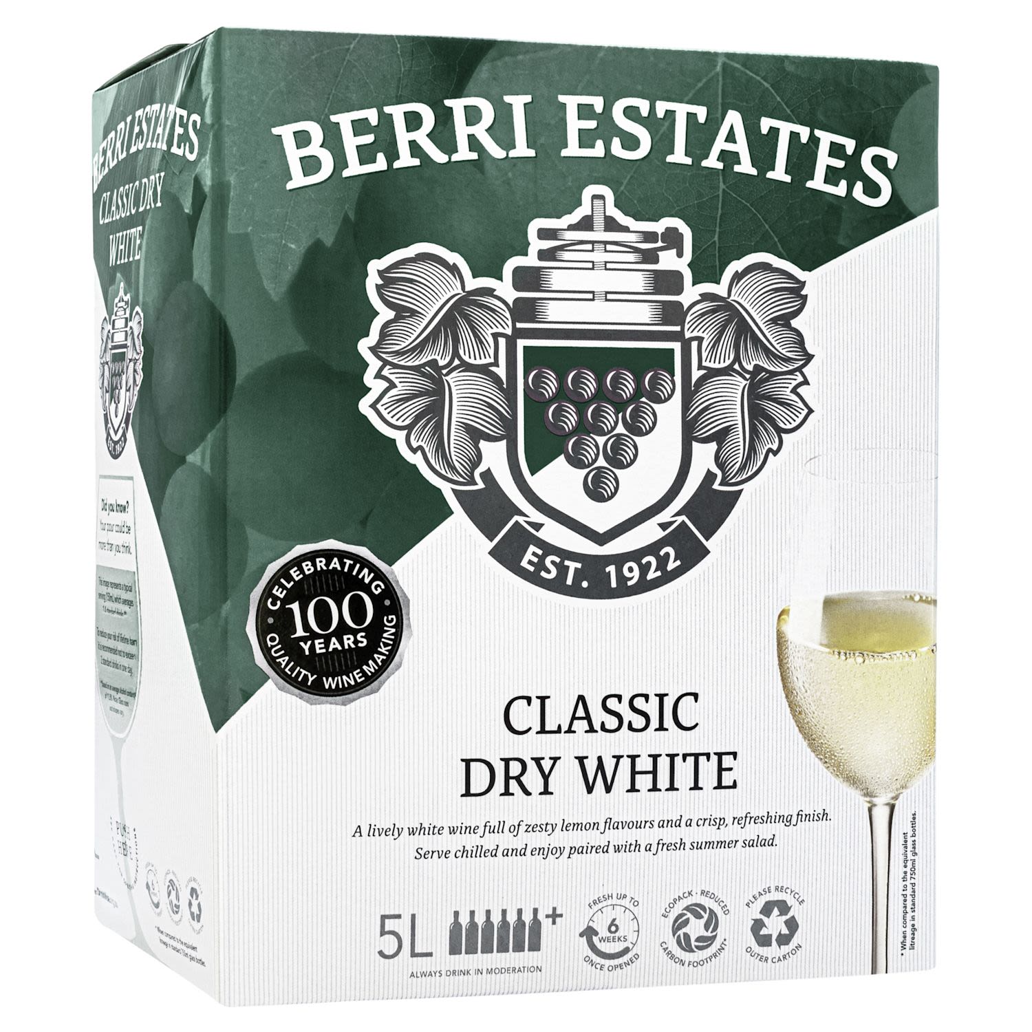 Berri Estates Classic Dry White 5L