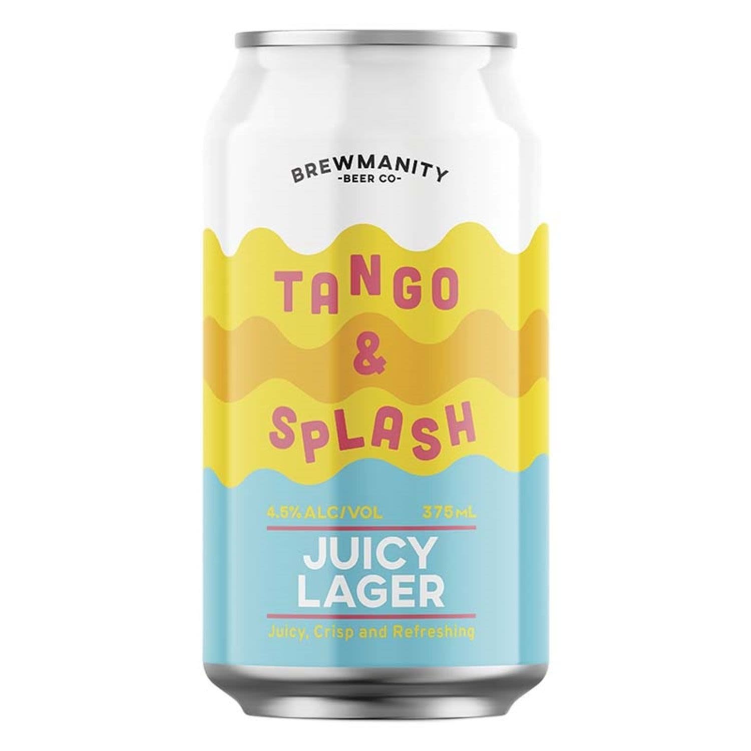 Brewmanity Tango & Splash Juicy Lager Can 375mL 6 Pack