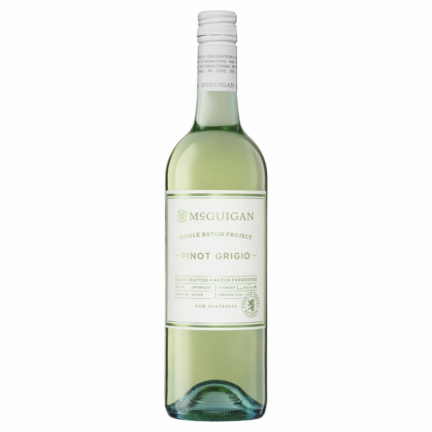 McGuigan Single Batch Project Pinot Grigio 750mL Bottle