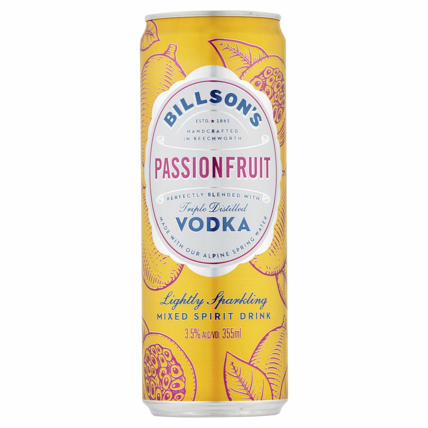 Billson's Vodka with Passionfruit Can 355mL