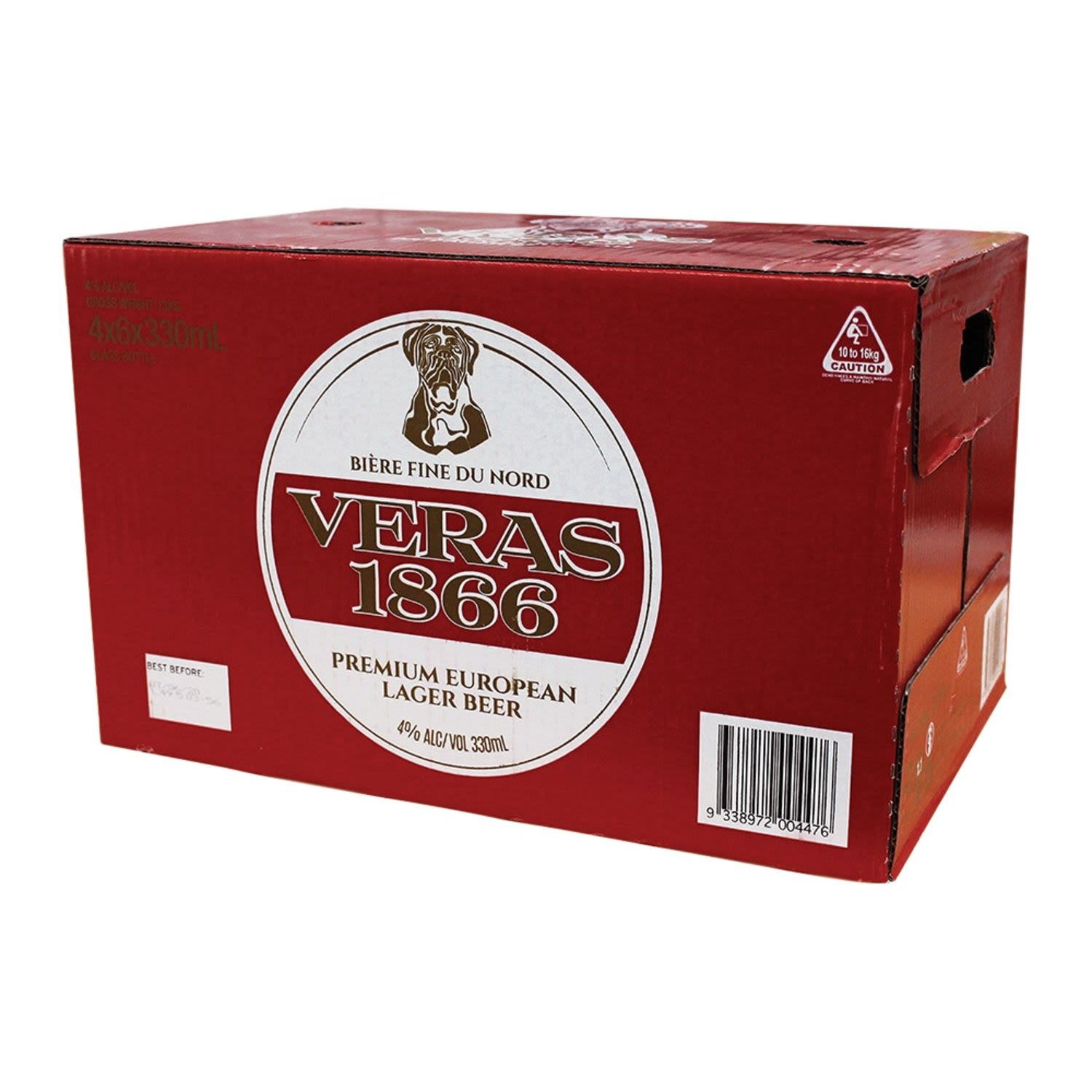 Veras 1866 French Lager Bottle 330mL 24 Pack