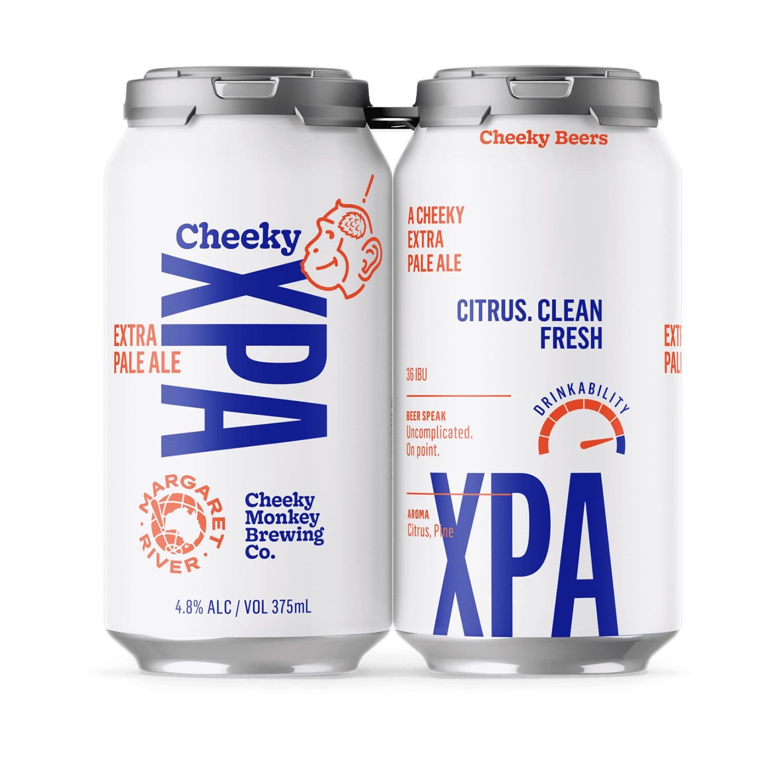 Cheeky Monkey XPA Can 375mL 4 Pack