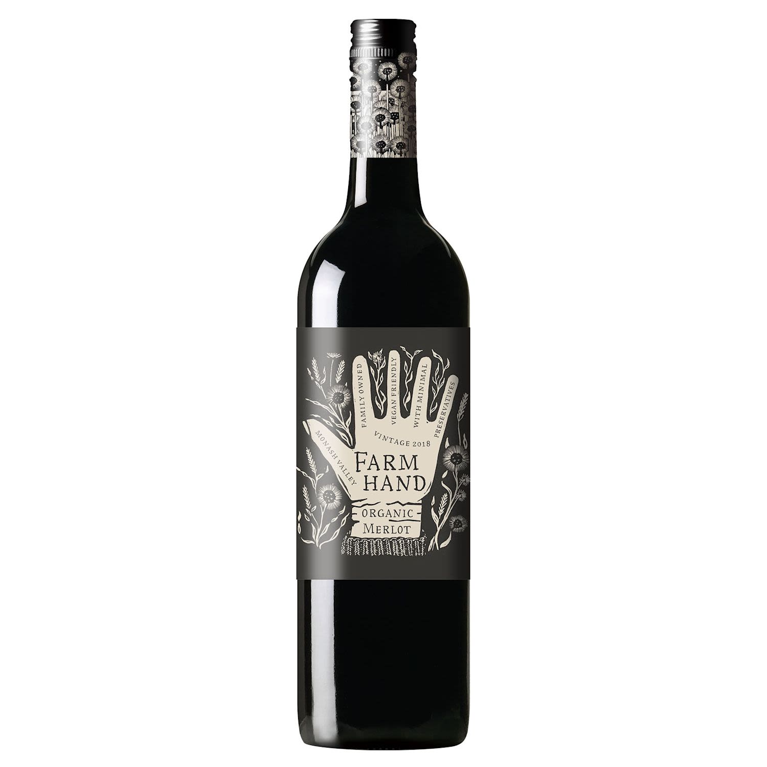 Farm Hand Organic Merlot 750ml Bottle