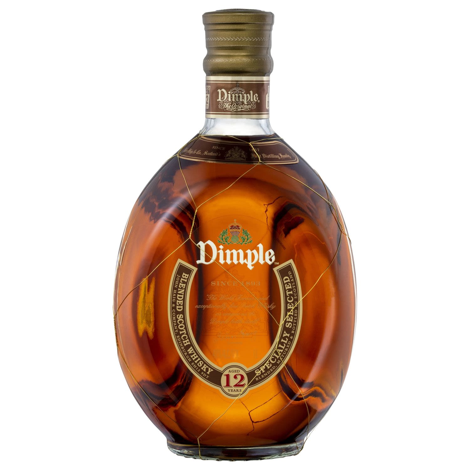 Dimple 12 Year Old Blended Scotch Whisky 1L Bottle
