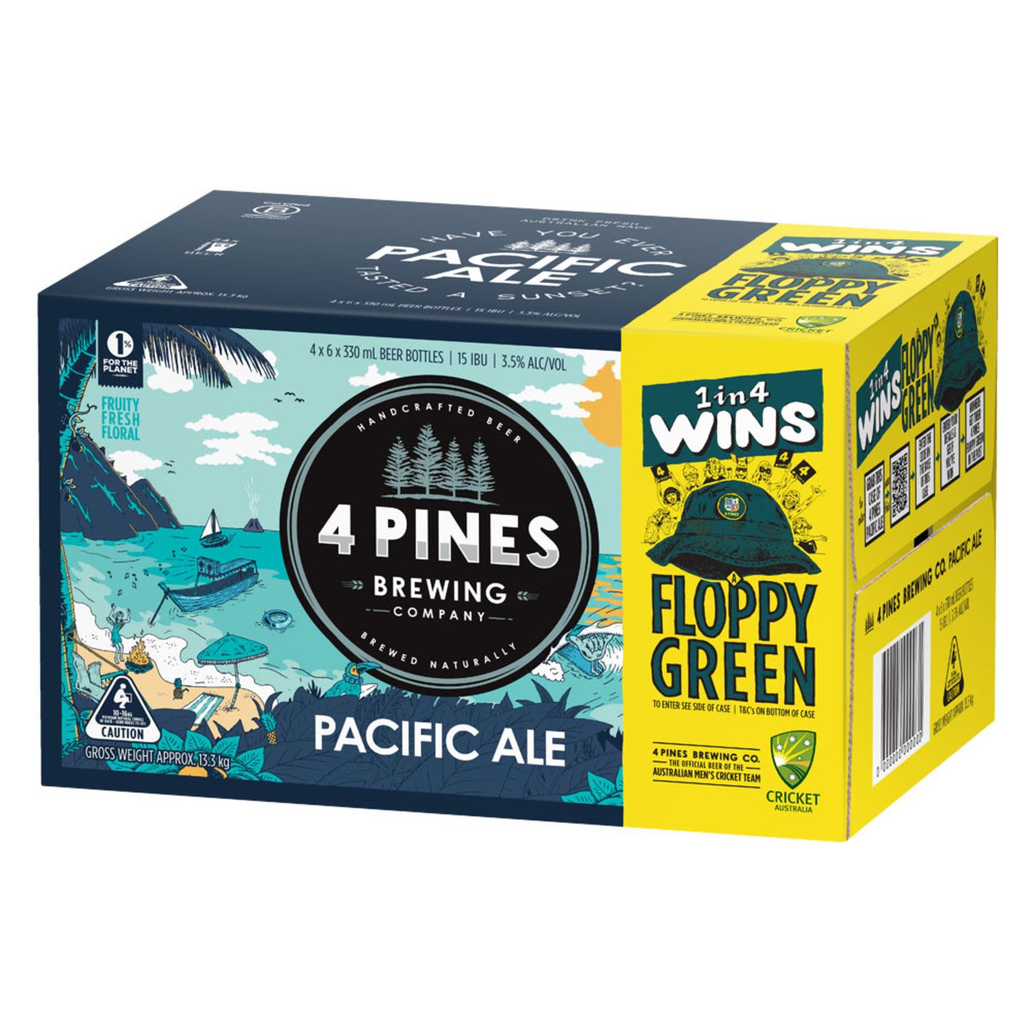 Hazy golden in appearance. Big fruity hop aromas of passionfruit, pineapple and pear are complemented by a smooth, dry finish.<br /> <br />Alcohol Volume: 3.50%<br /><br />Pack Format: 24 Pack<br /><br />Standard Drinks: 0.9<br /><br />Pack Type: Bottle<br /><br />Country of Origin: Australia<br />