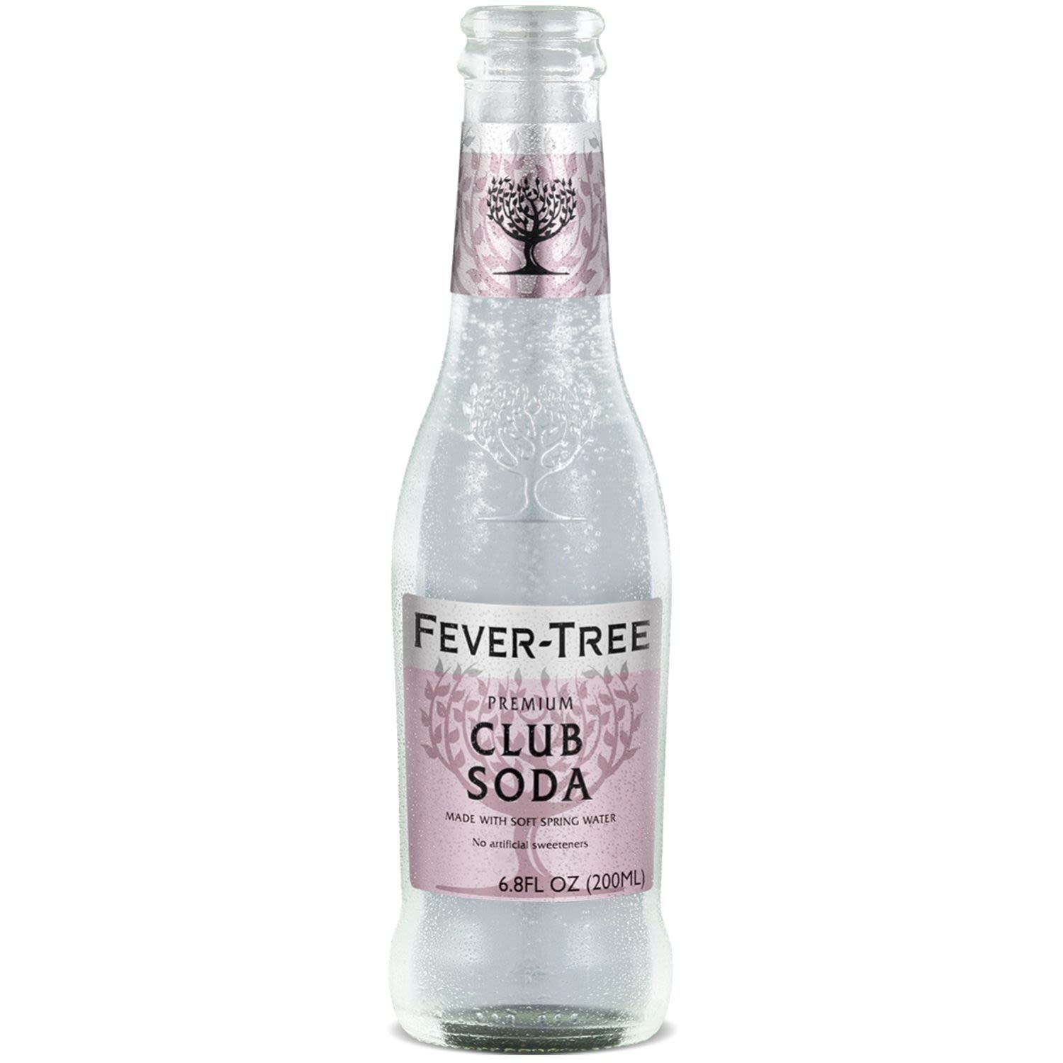 Fever Tree Premium Club Soda Bottle 200mL 24 Pack