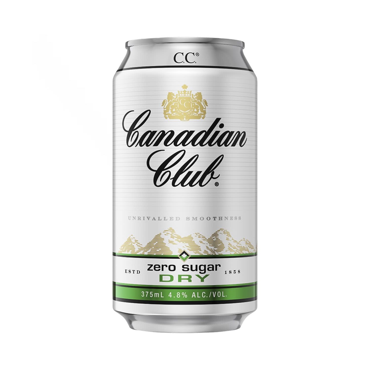 Canadian Club & Dry Zero Sugar Can 375mL 30 Pack
