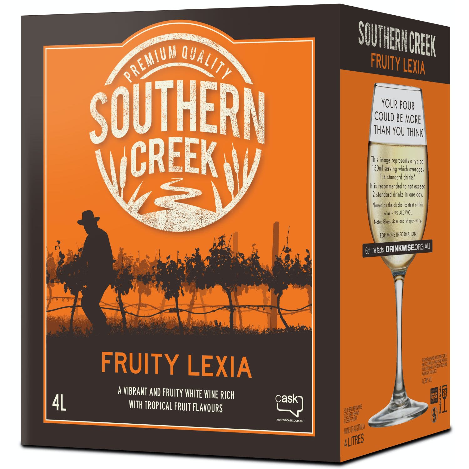 Loads of fruity goodness in every drop.<br /> <br />Alcohol Volume: 12.50%<br /><br />Pack Format: Cask<br /><br />Standard Drinks: 7.4</br /><br />Pack Type: Cask<br /><br />Region: South Eastern Australia<br />