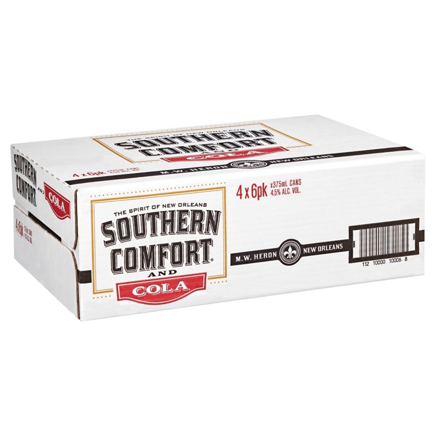 Southern Comfort & Cola Can 375mL 24 Pack