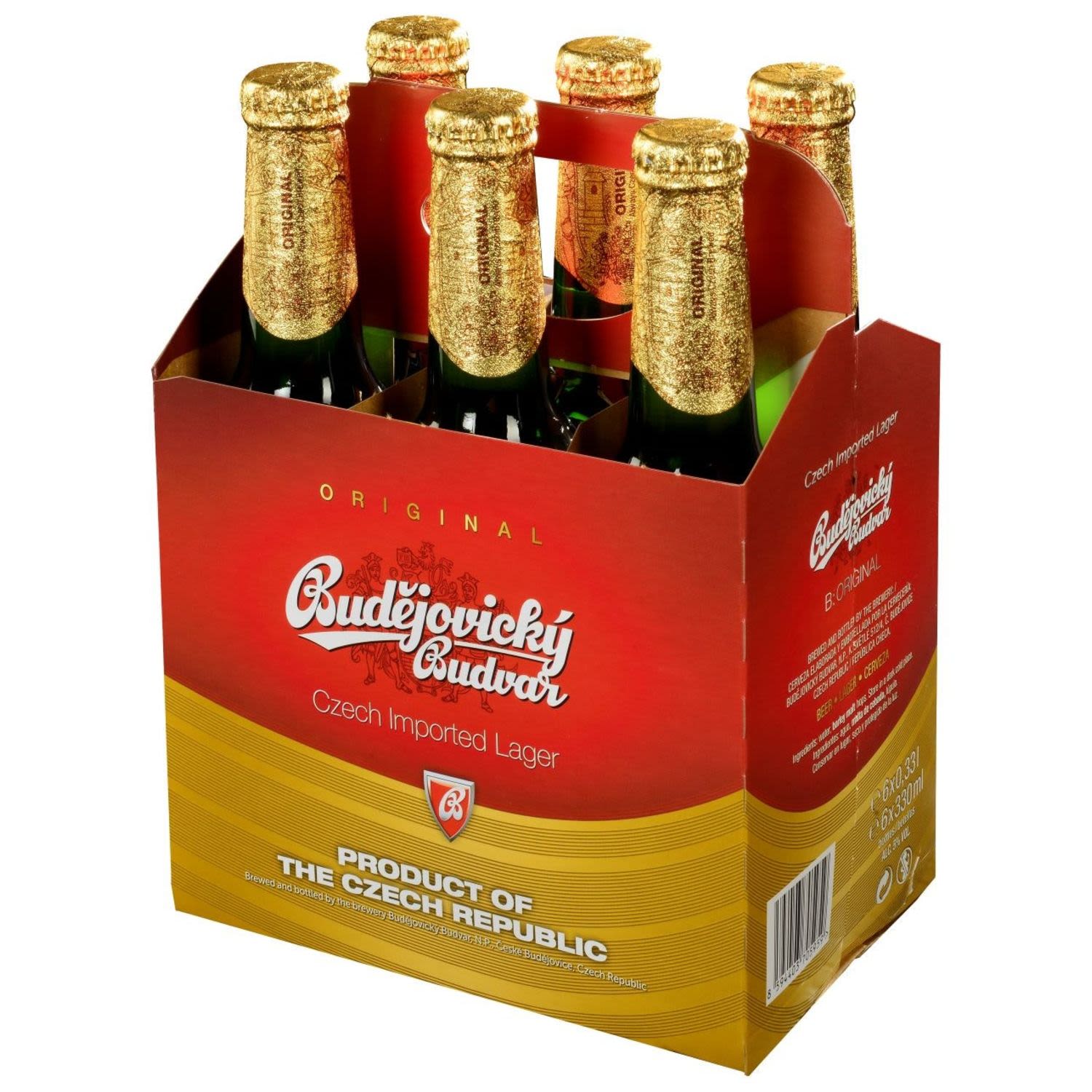 Budvar Czech Lager 330mL 6 Pack