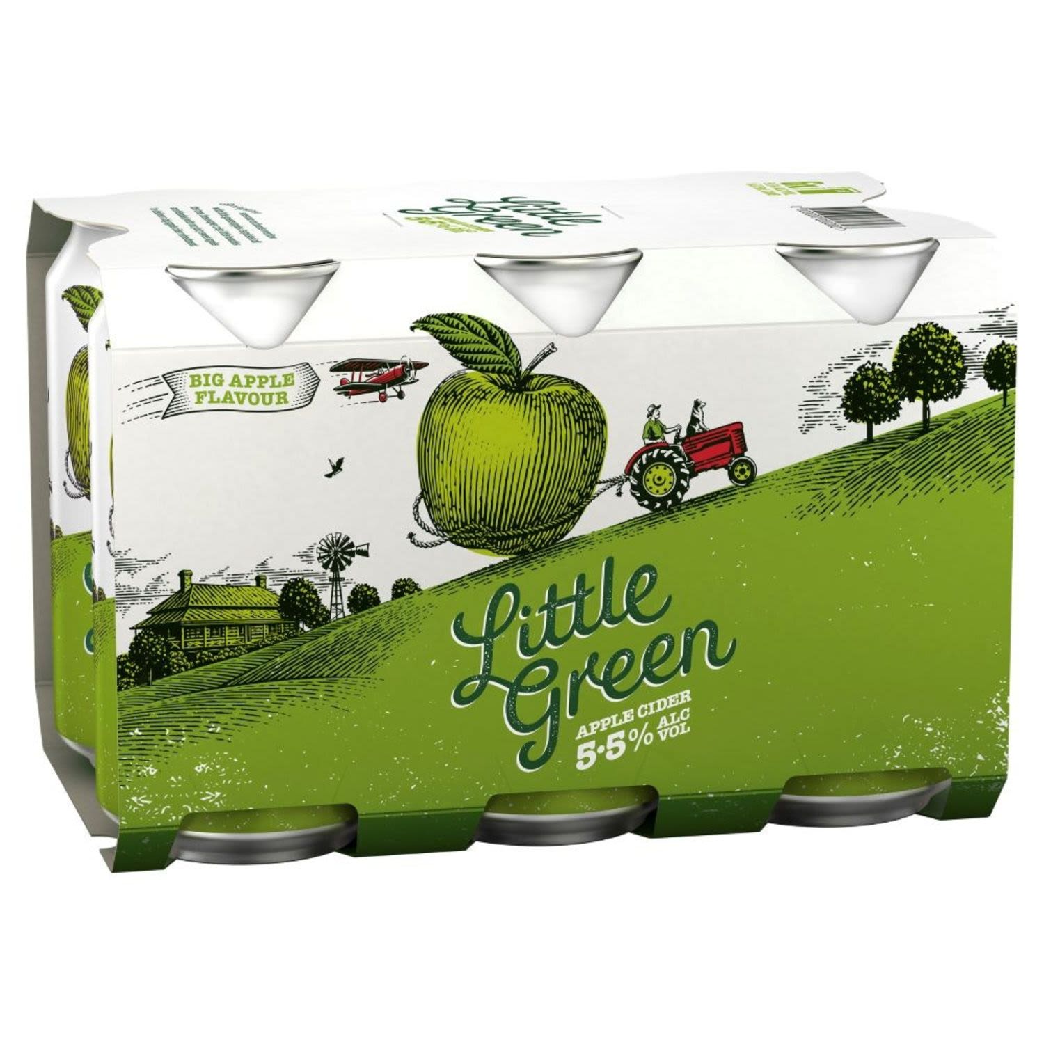 Little Green Apple Cider Can 375mL 6 Pack