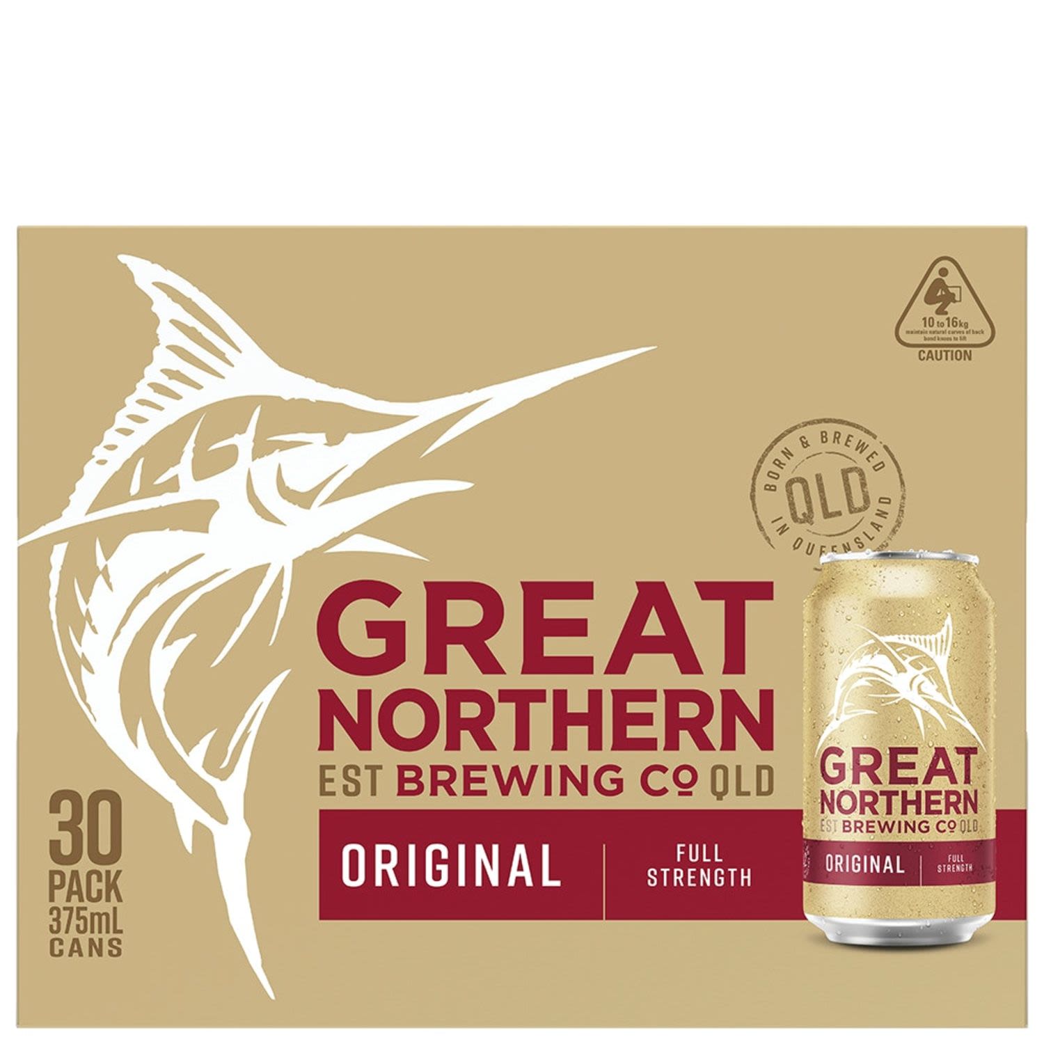 Great Northern Original Lager Can 375mL 30 Pack