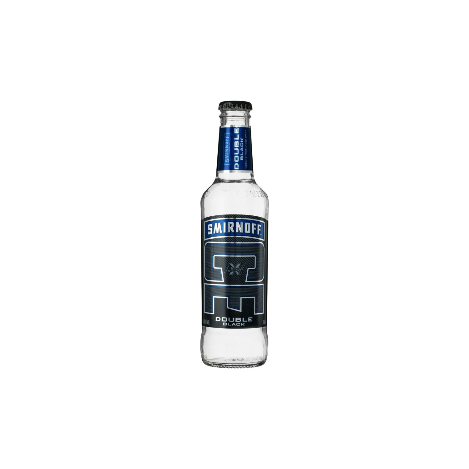 Smirnoff Ice Double Black Bottles 300mL<br /> <br />Alcohol Volume: 6.50%<br /><br />Pack Format: 24 Pack<br /><br />Standard Drinks: 1.5</br /><br />Pack Type: Bottle<br />