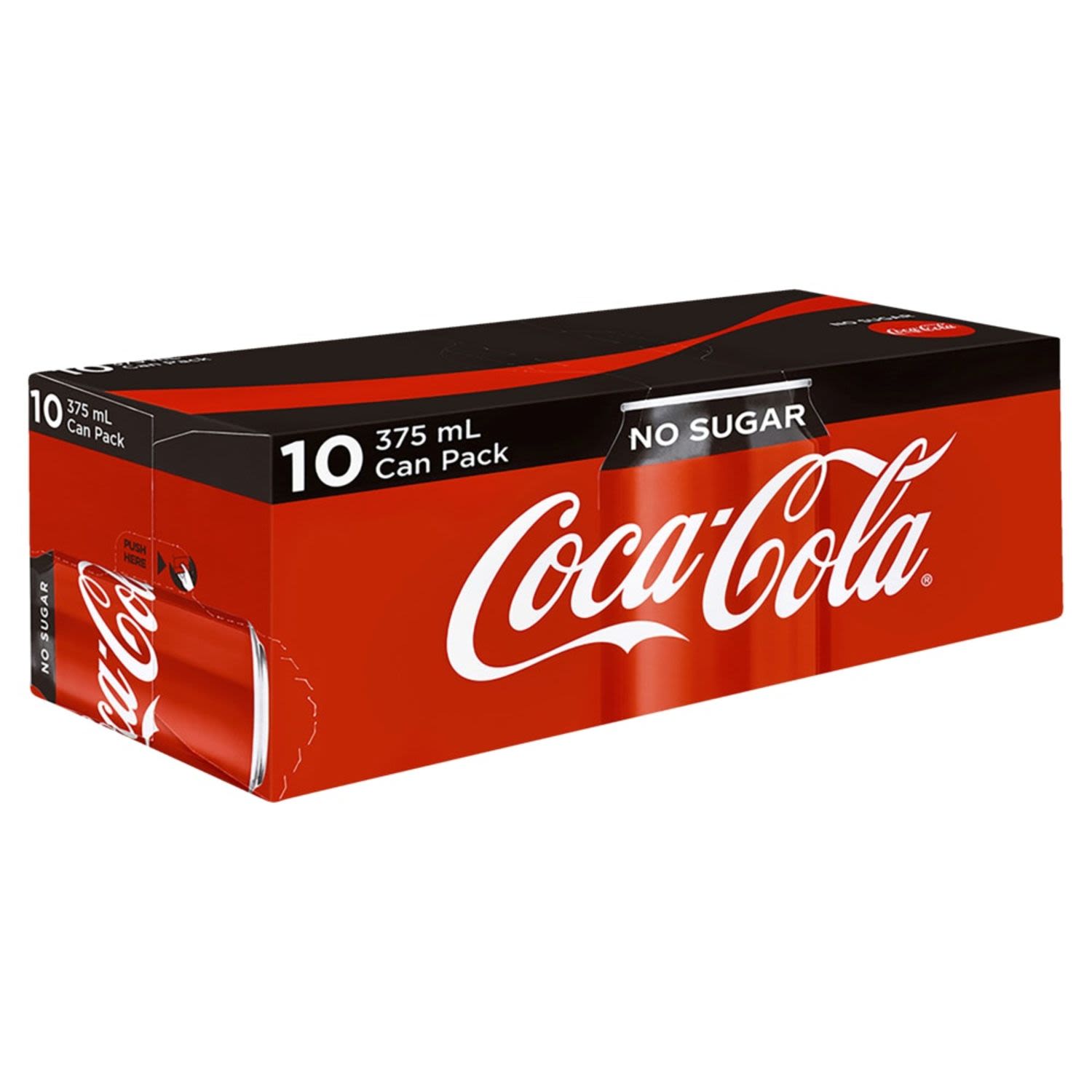 Coca-Cola No Sugar Can 375mL 10 Pack