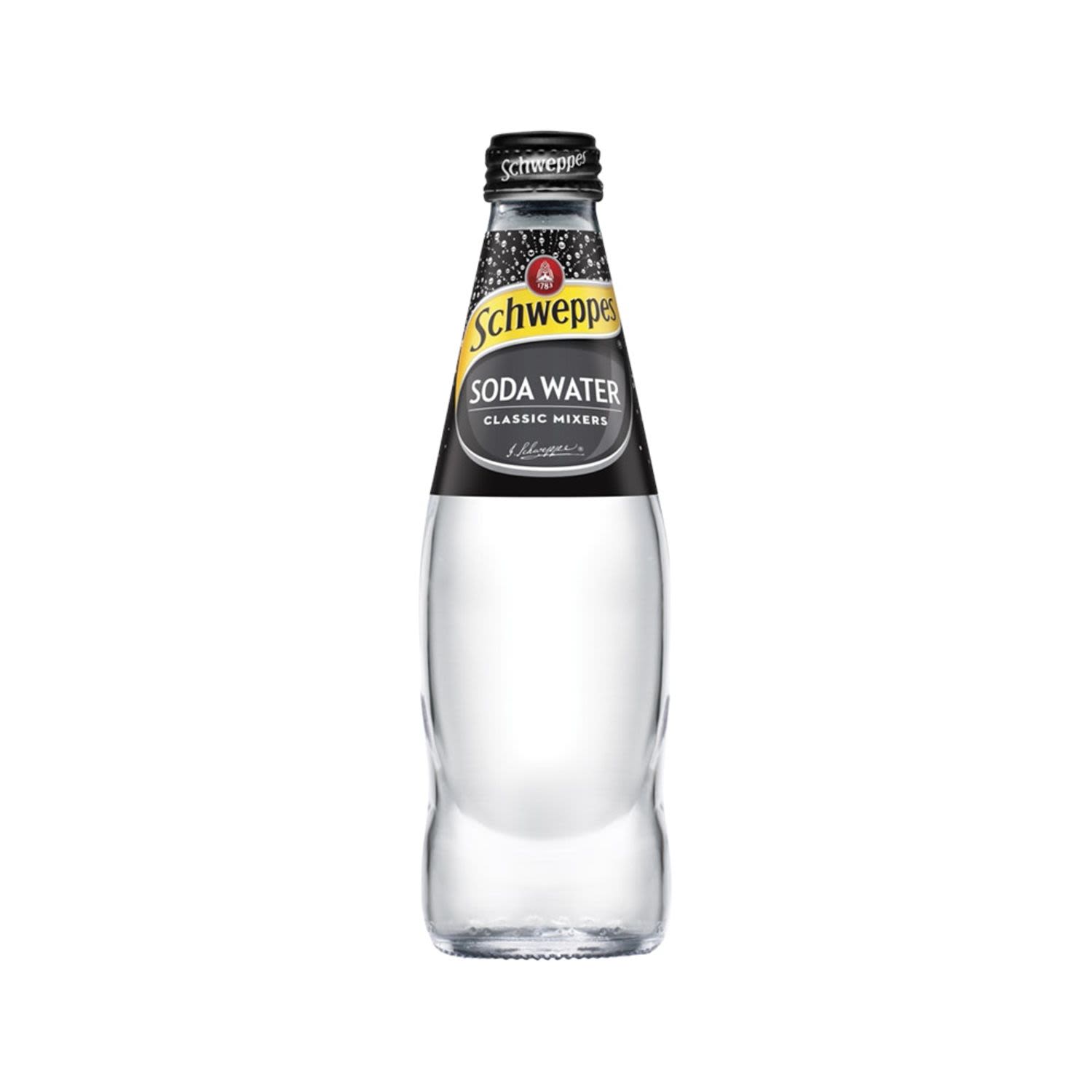 Schweppes Soda Water 300mL Bottle